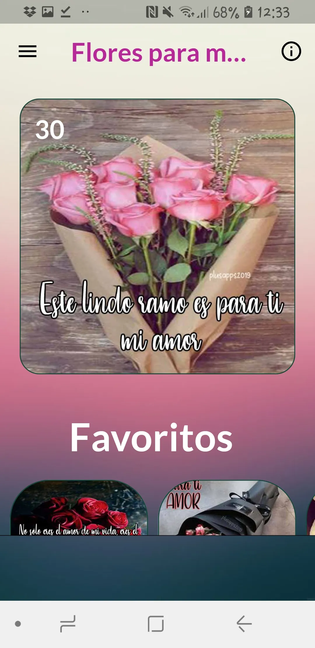 AMOR TE ENVÍO FLORES TE ADORO! | Indus Appstore | Screenshot