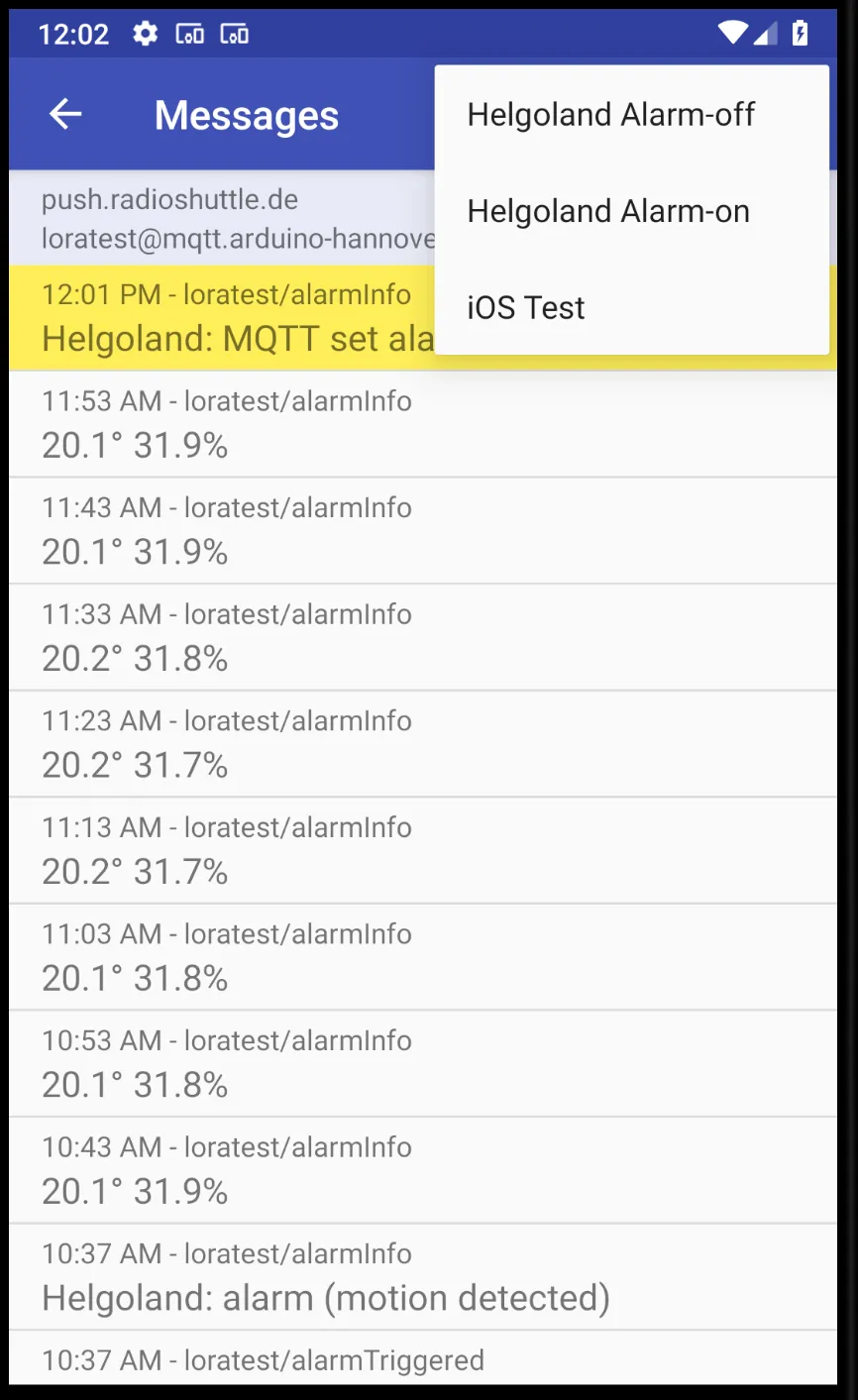 MQTT Push Client | Indus Appstore | Screenshot