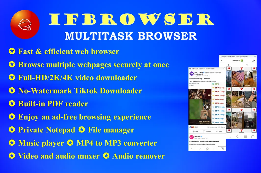 Ifbrowser - Multitask Browser | Indus Appstore | Screenshot