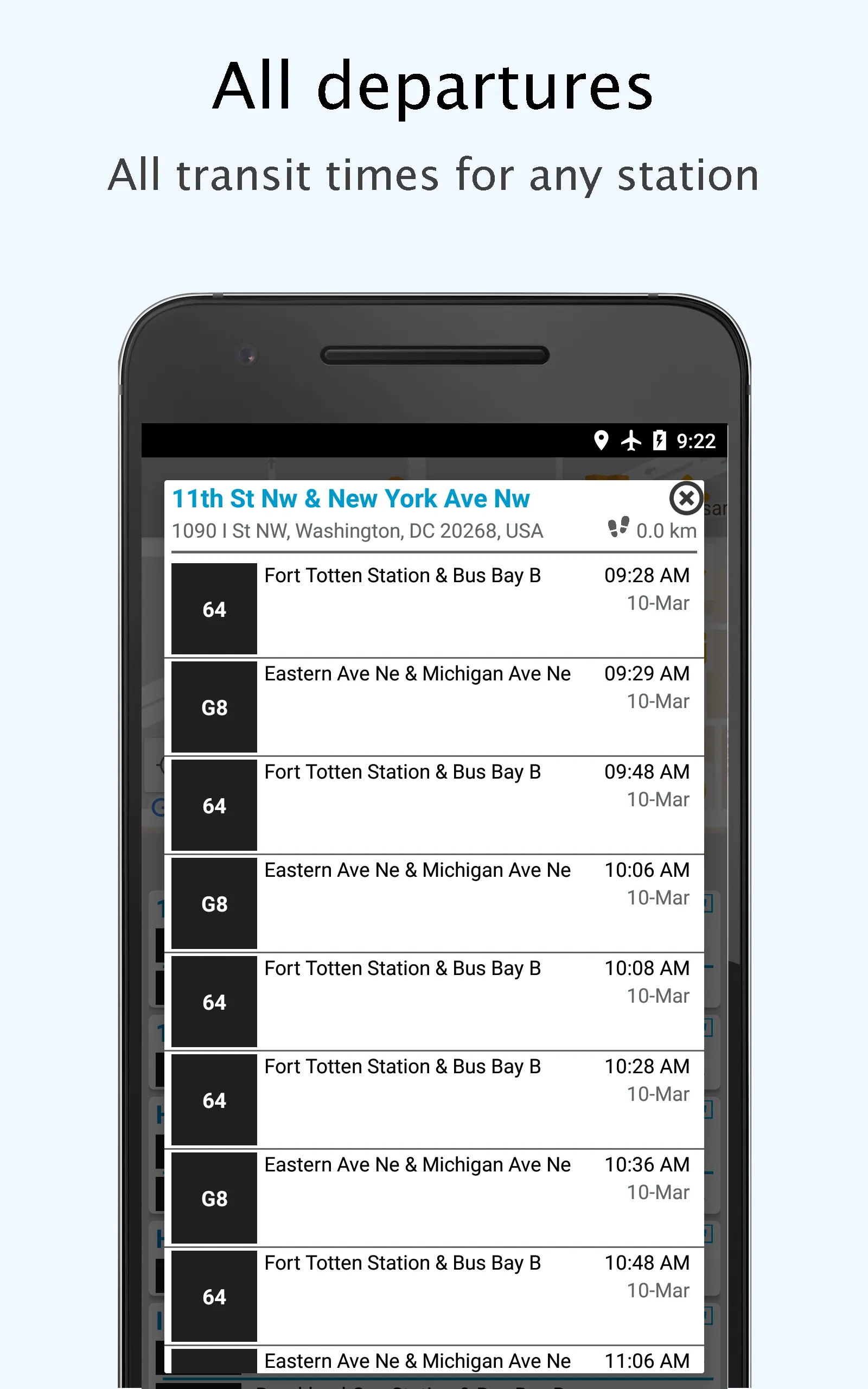 DC Public Transport time maps | Indus Appstore | Screenshot