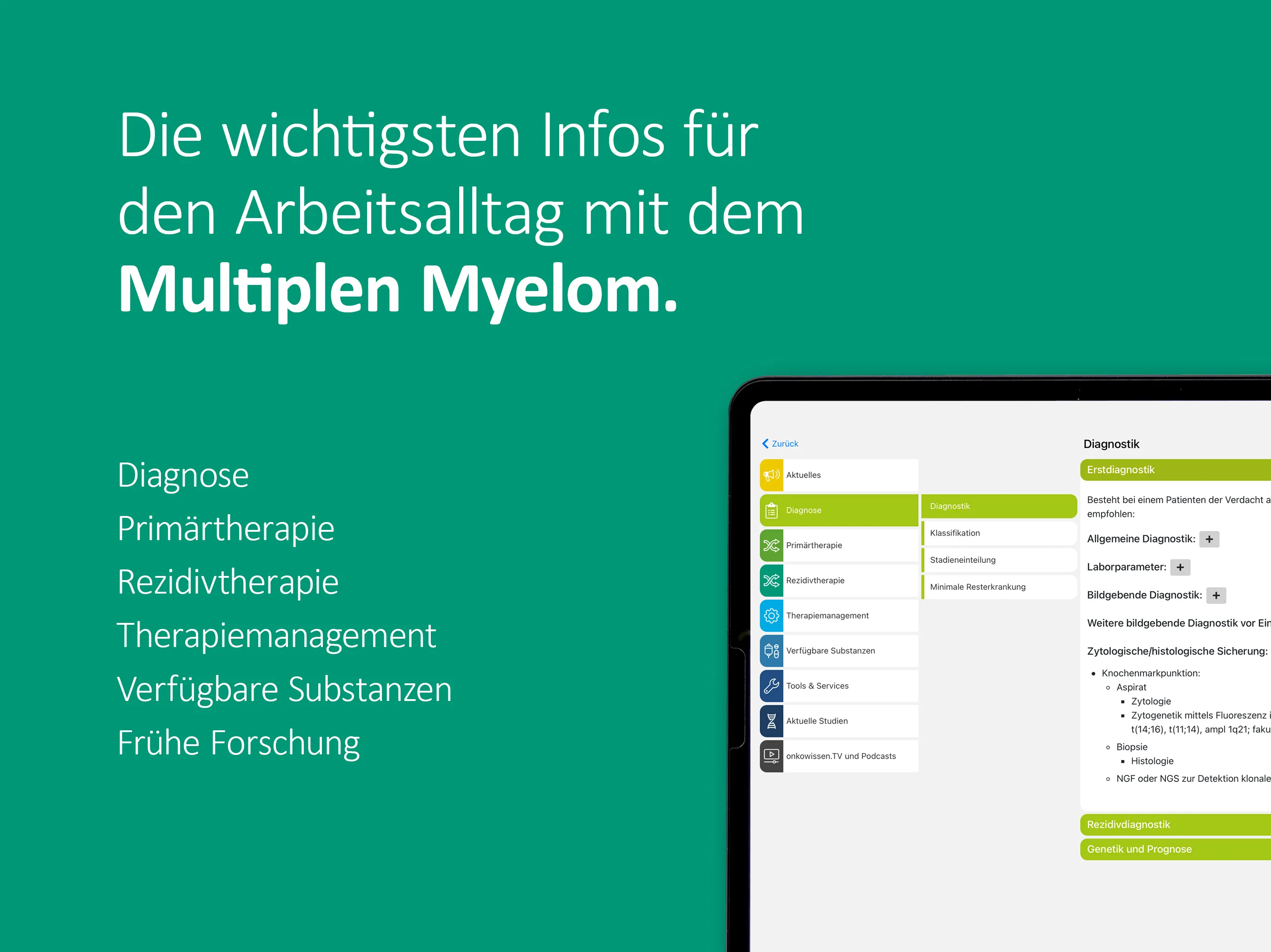 Multiples Myelom onkowissen | Indus Appstore | Screenshot