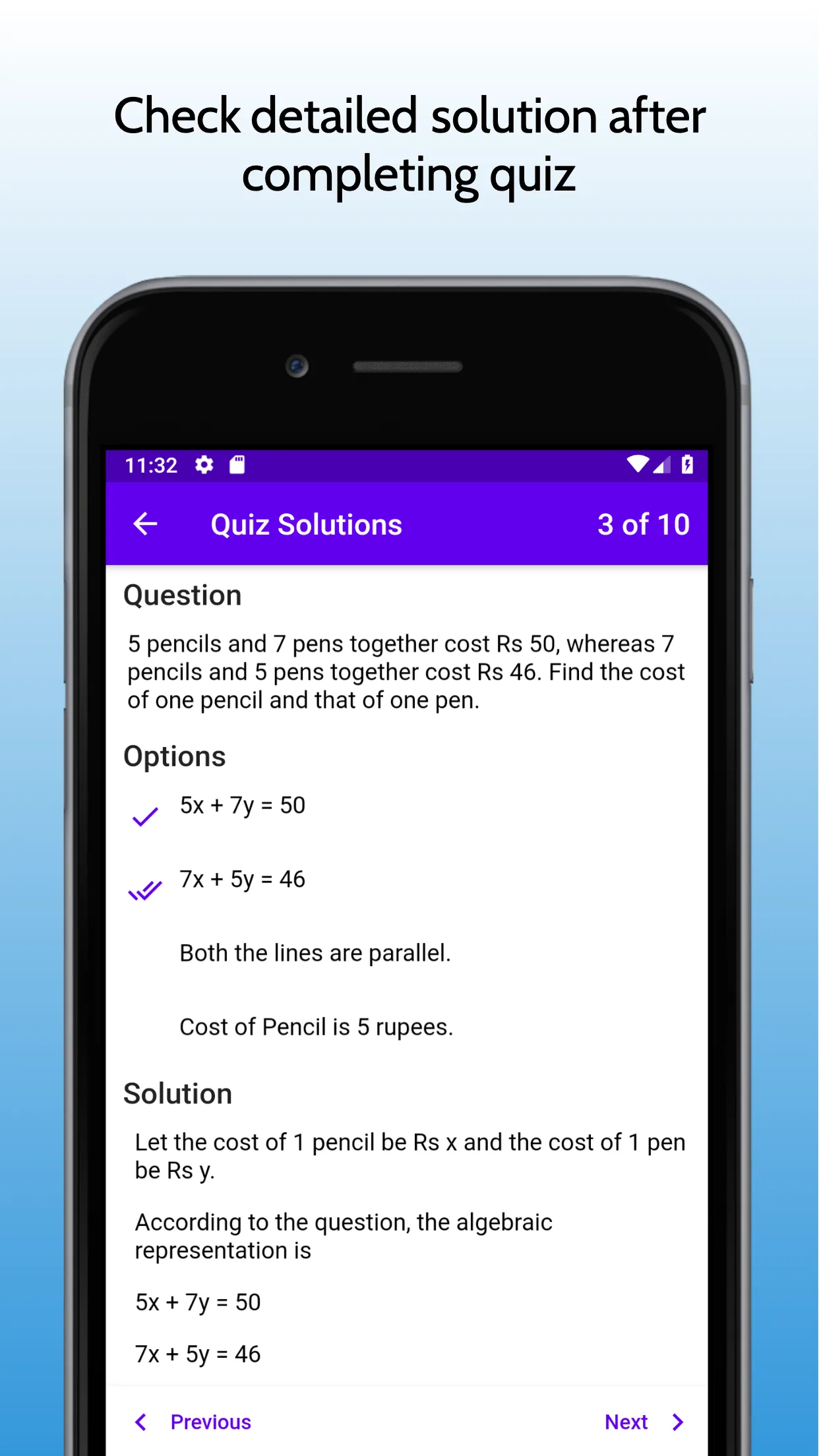 10th Maths Solution & Sample P | Indus Appstore | Screenshot