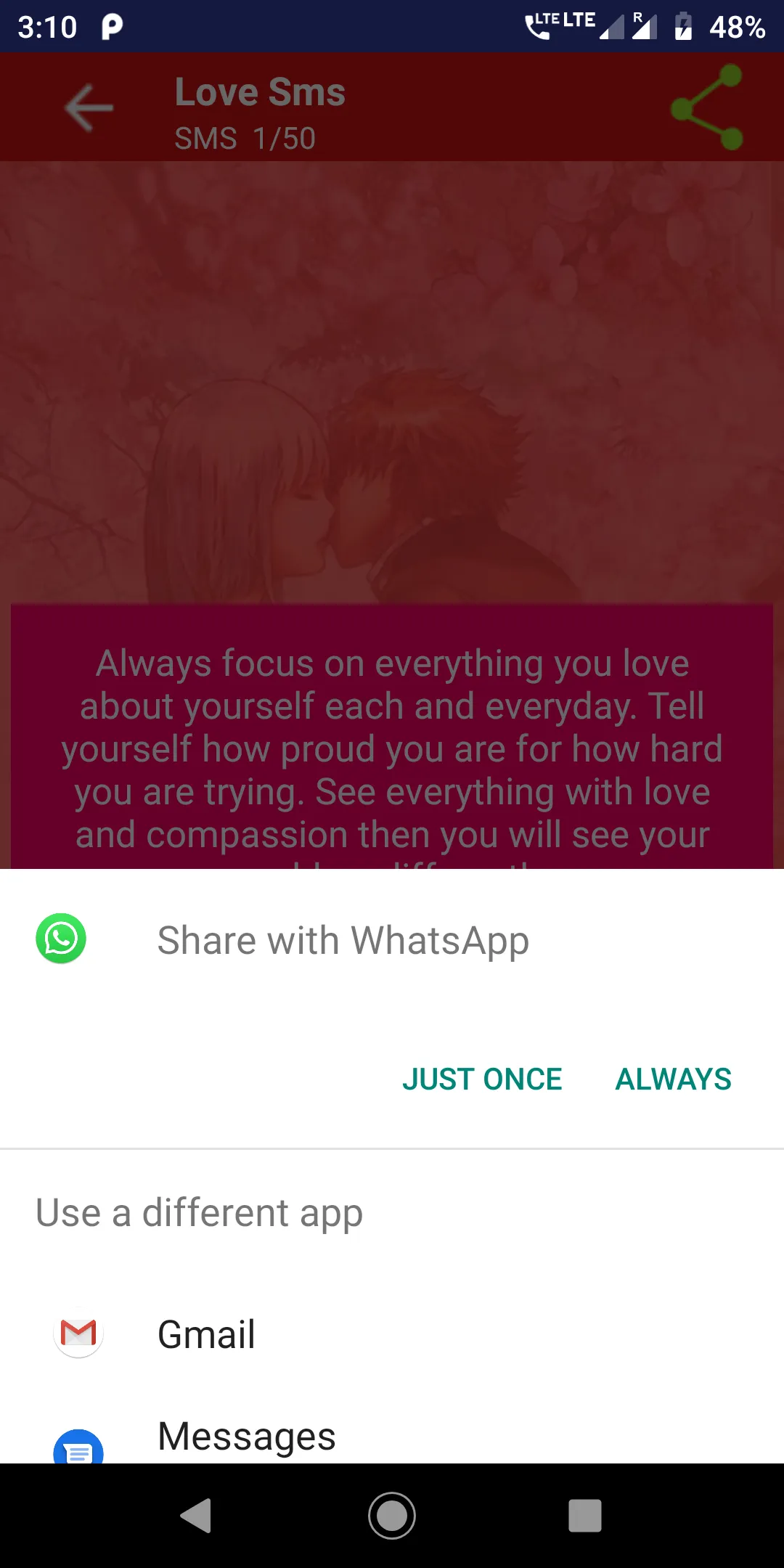 Heart Touching Love Quotes | Indus Appstore | Screenshot