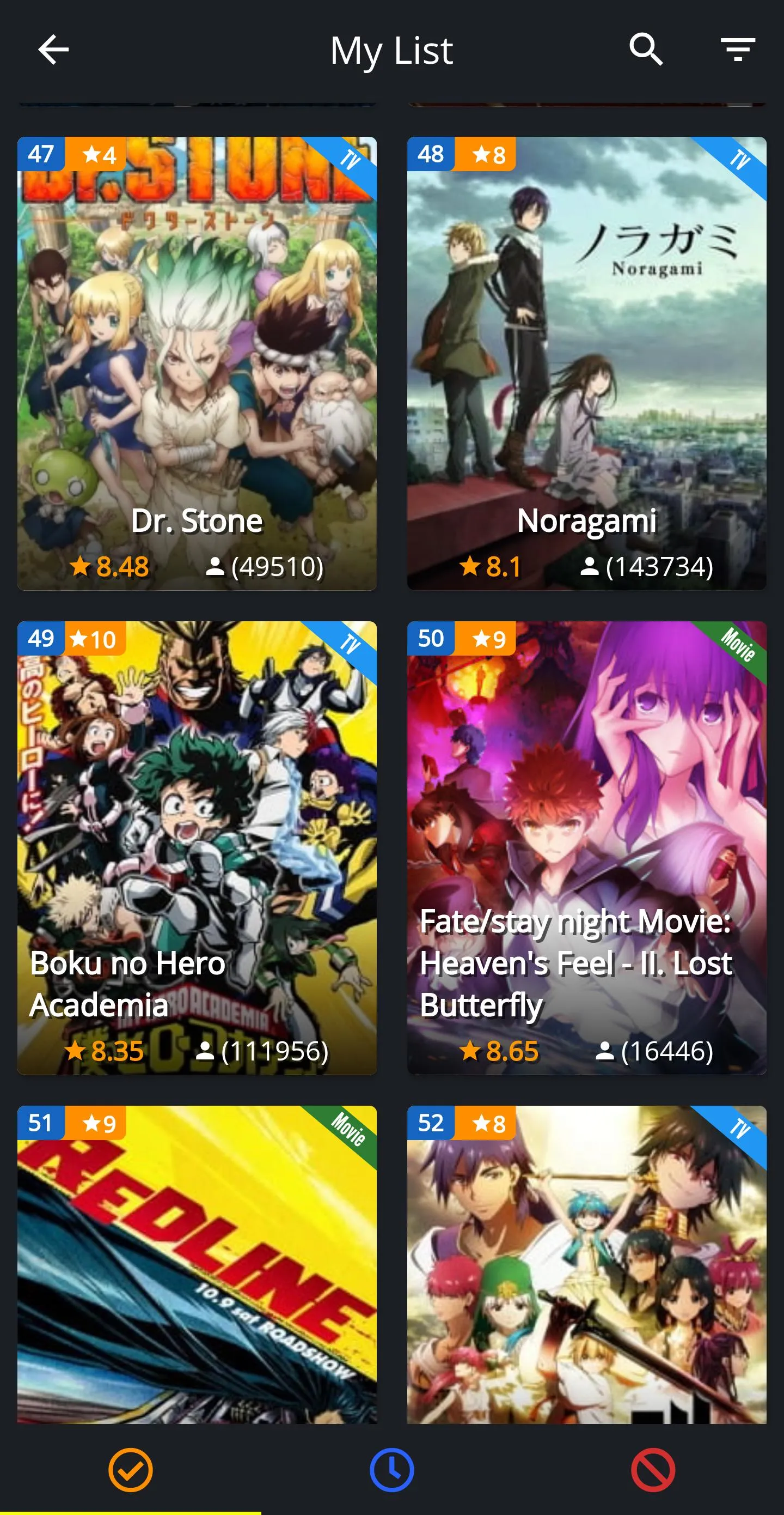 Aninet - Anime list | Indus Appstore | Screenshot