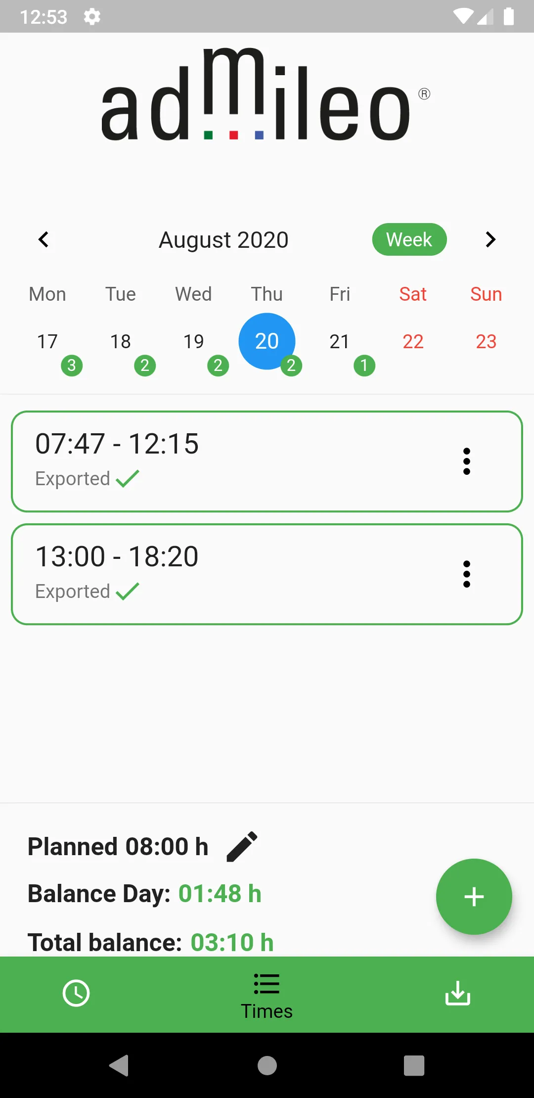 admileo Time | Indus Appstore | Screenshot