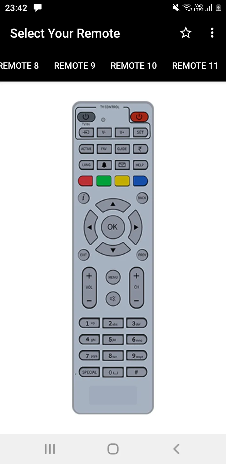 Remote For Videocon d2h | Indus Appstore | Screenshot