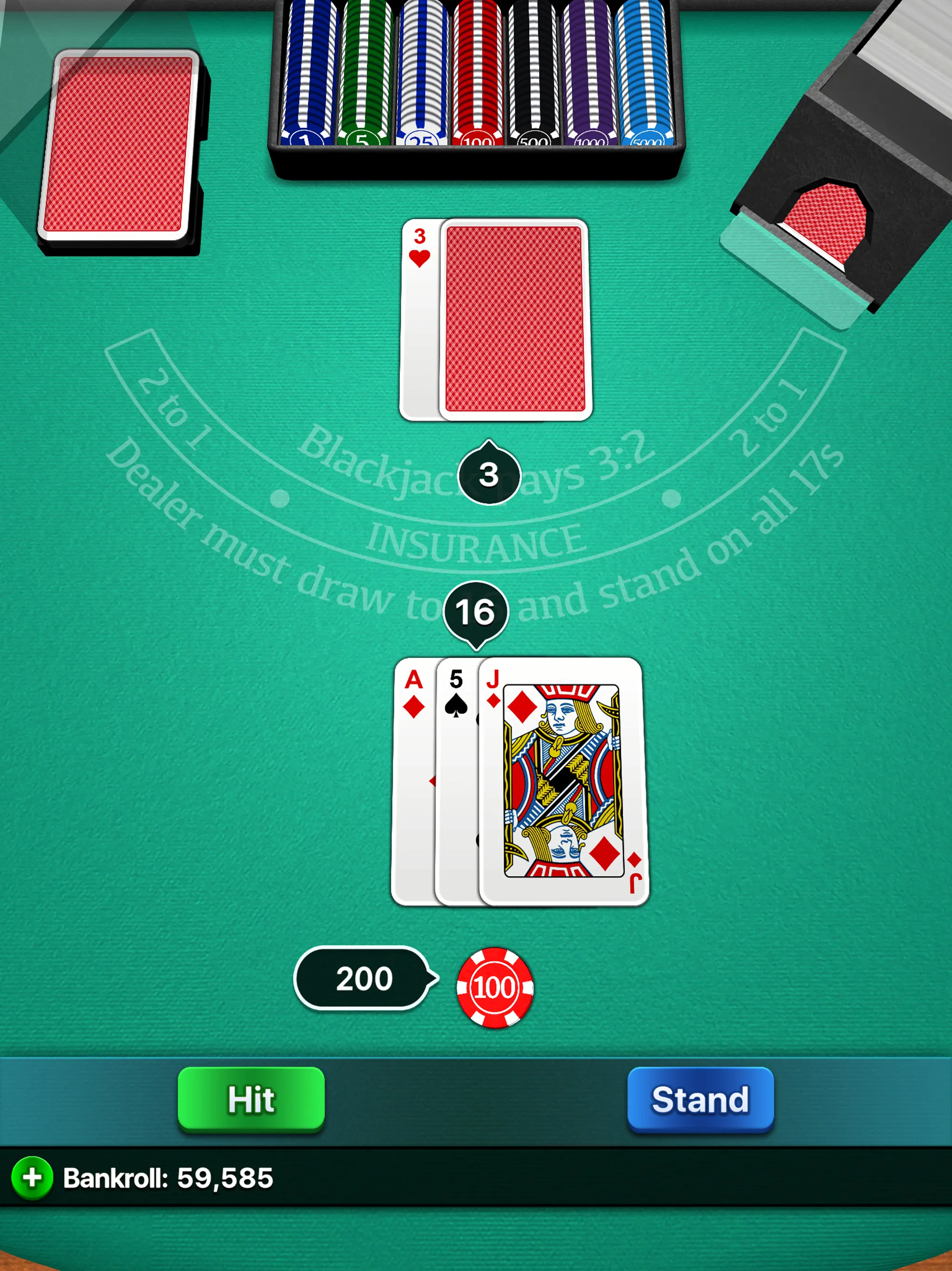 Blackjack 21 | Indus Appstore | Screenshot