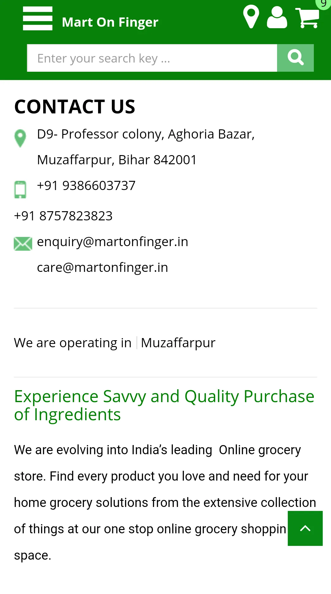 Mart on Finger Online Grocery | Indus Appstore | Screenshot