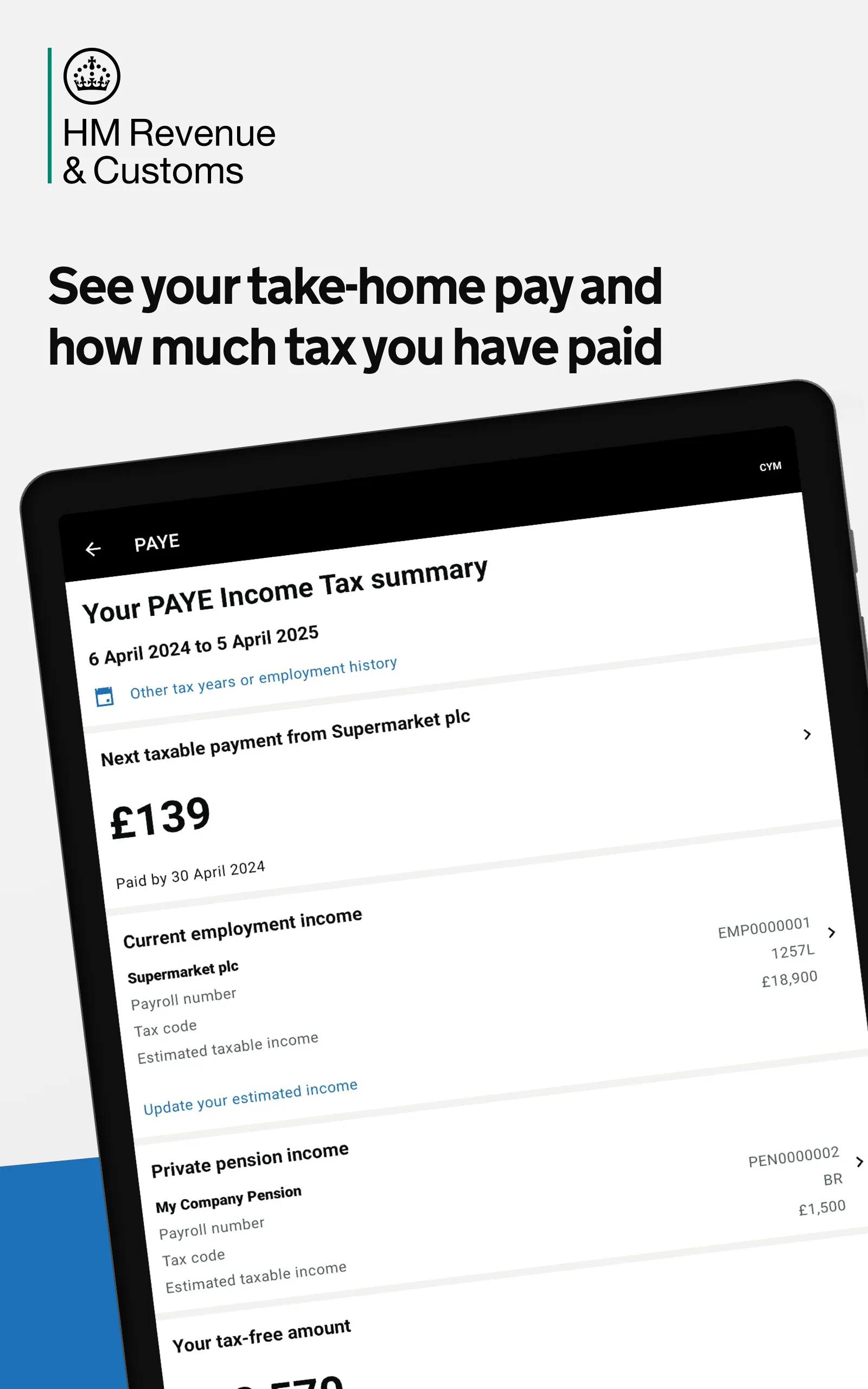 HMRC | Indus Appstore | Screenshot