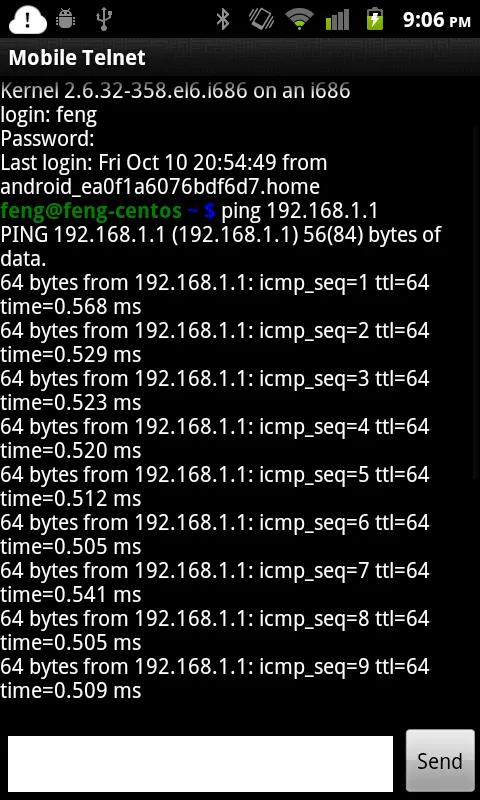 Mobile Telnet | Indus Appstore | Screenshot