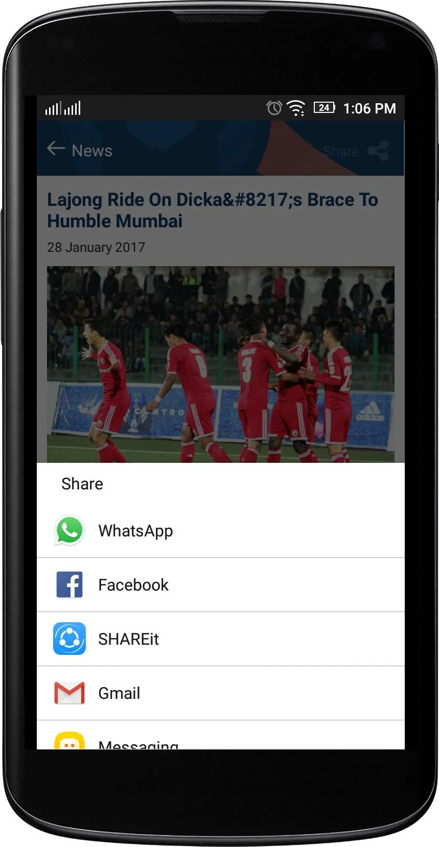 I-League Official | Indus Appstore | Screenshot