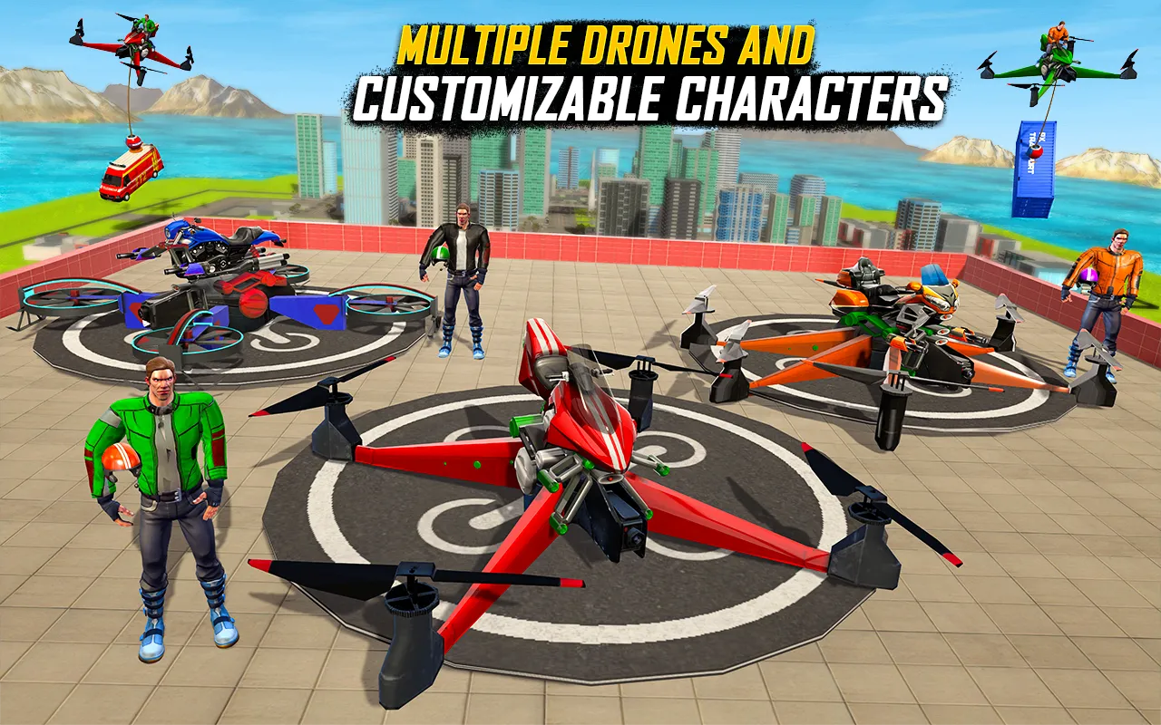 Flying Bike Simulator Games | Indus Appstore | Screenshot