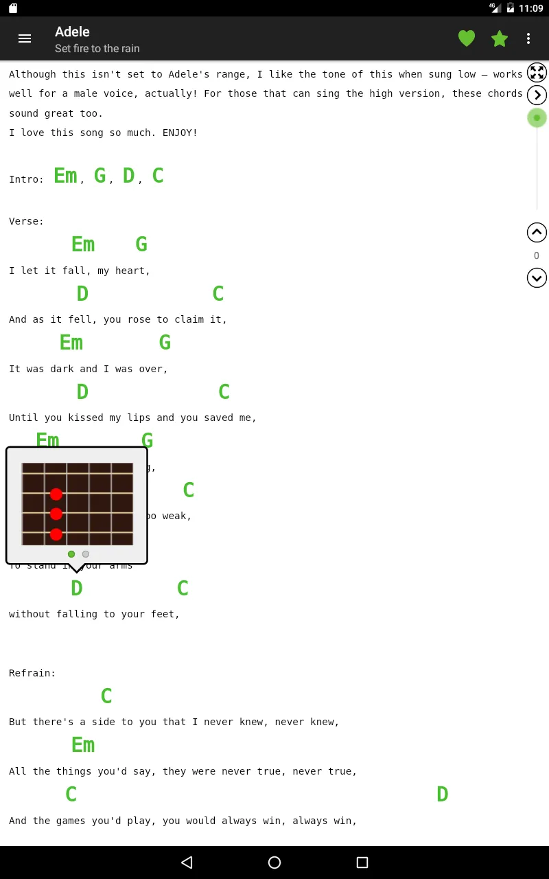 Guitar chords and tabs | Indus Appstore | Screenshot