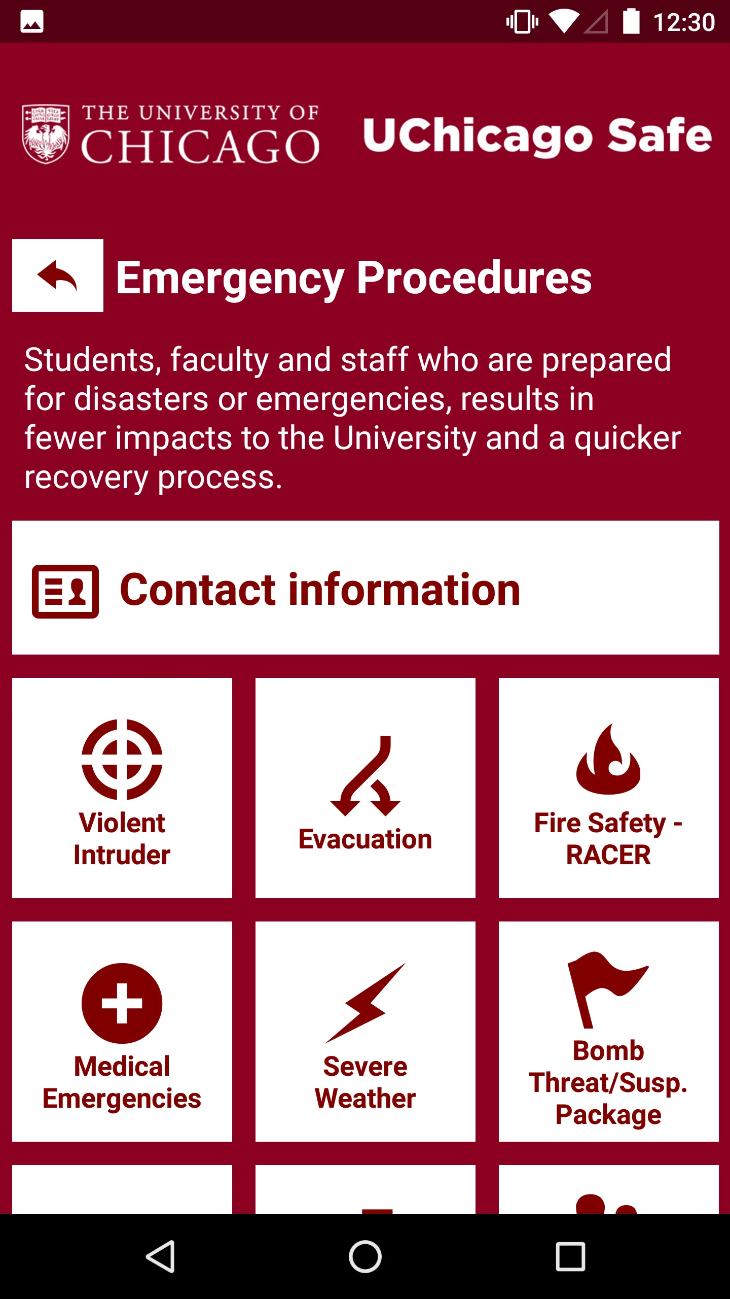 UChicago Safe | Indus Appstore | Screenshot