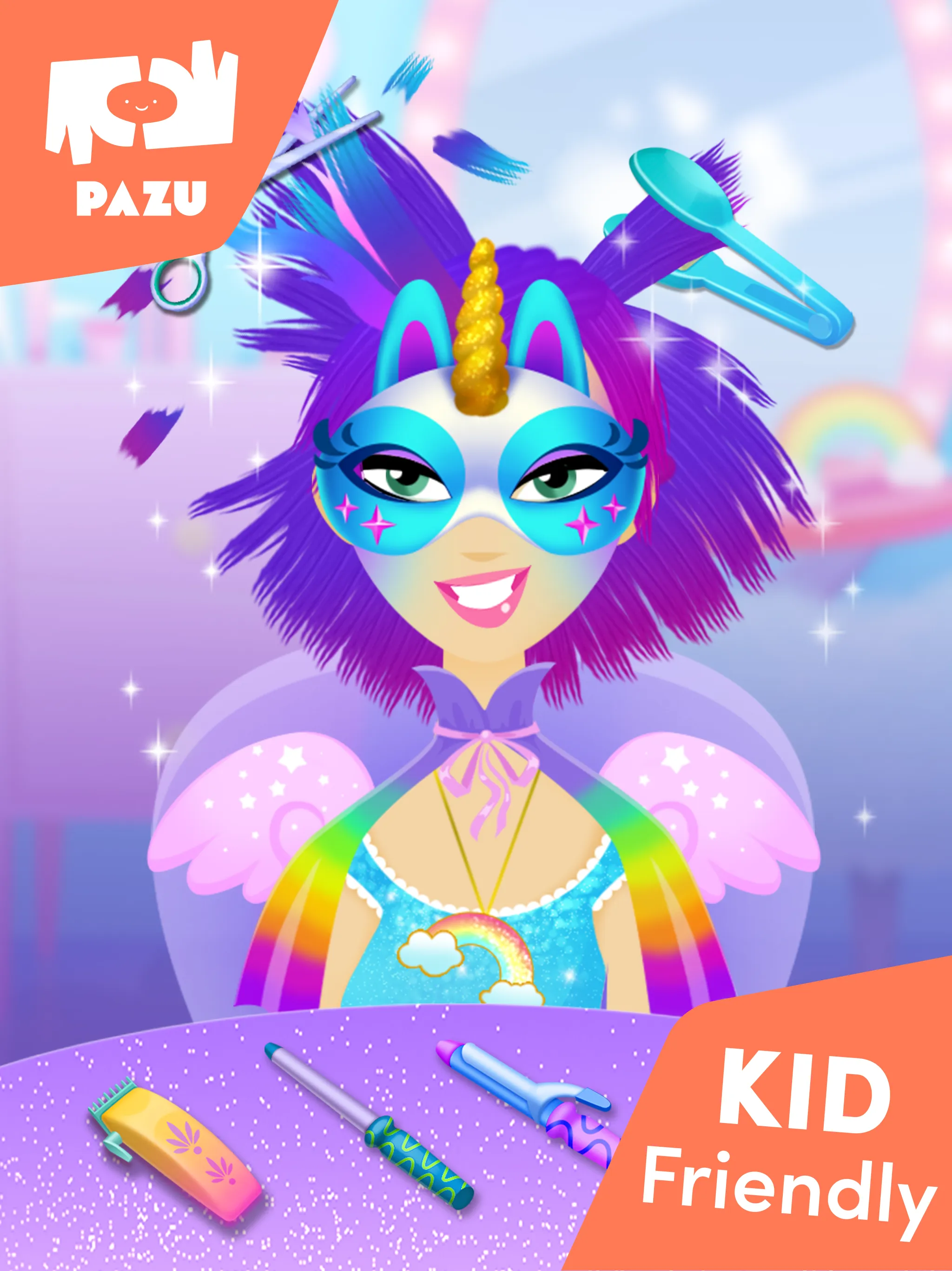 Girls Hair Salon Unicorn | Indus Appstore | Screenshot