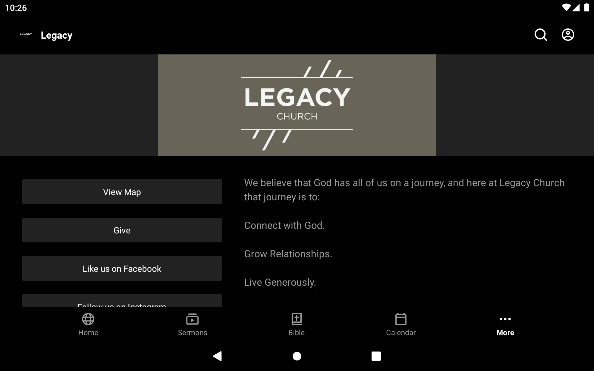 Legacy Church App | Indus Appstore | Screenshot