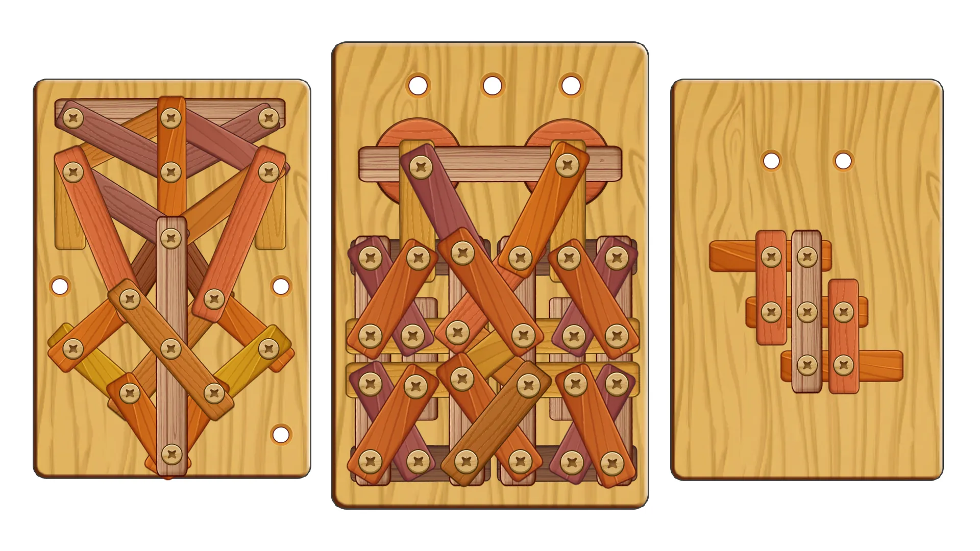Wood Nuts & Bolts Puzzle | Indus Appstore | Screenshot