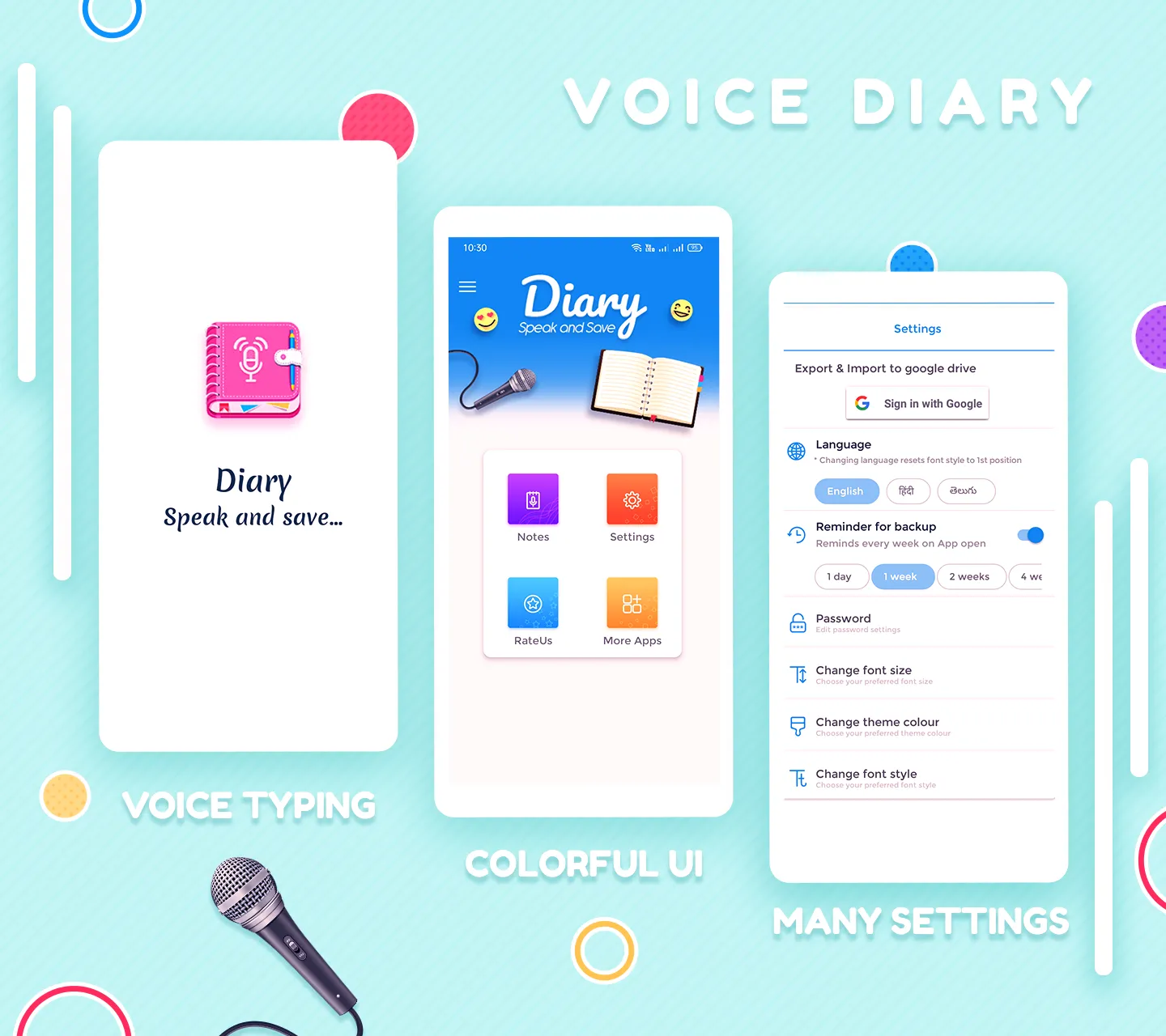 Voice Diary with Lock 2024 | Indus Appstore | Screenshot