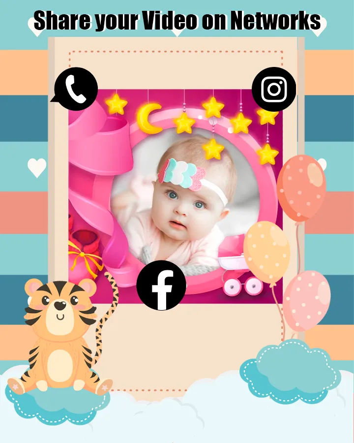Baby video maker with song | Indus Appstore | Screenshot