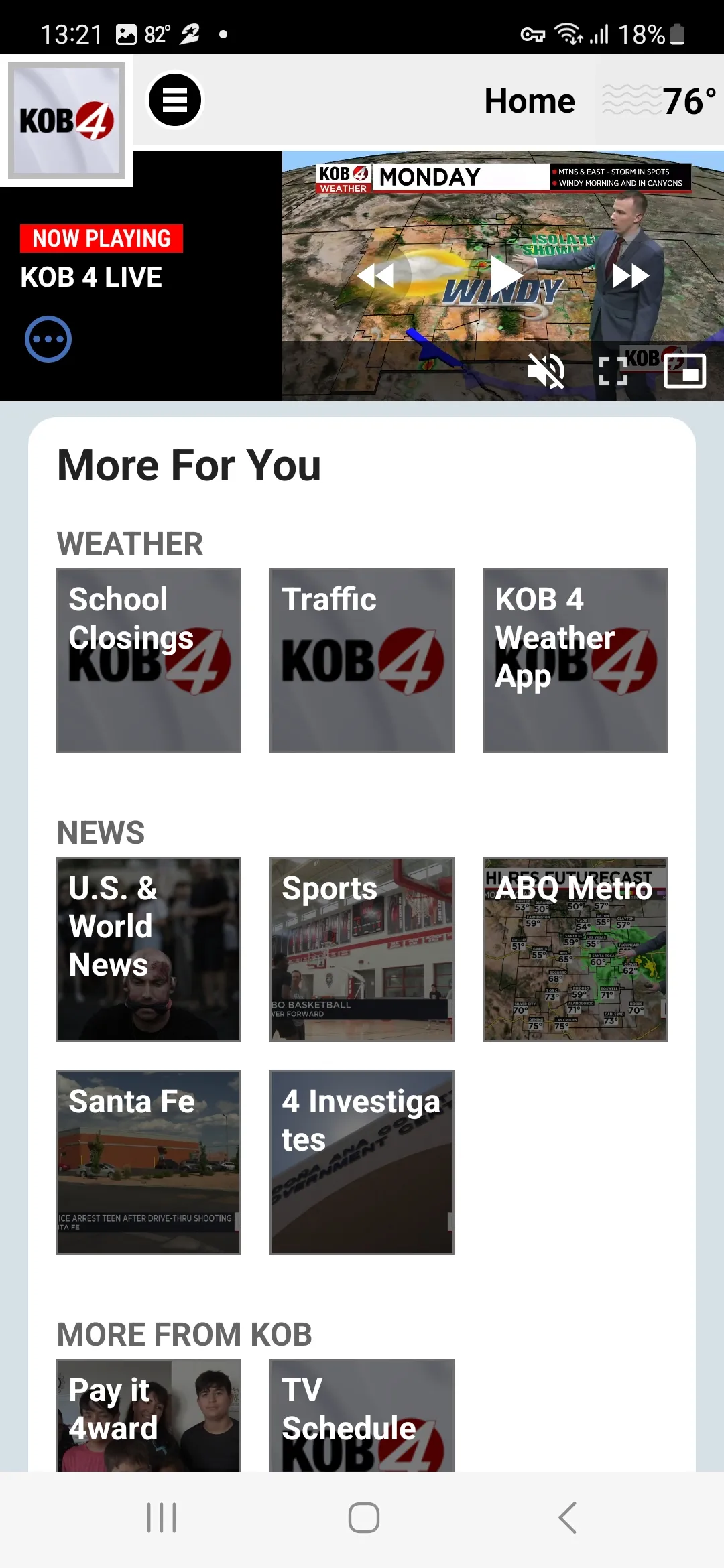 KOB 4 Albuquerque, New Mexico | Indus Appstore | Screenshot