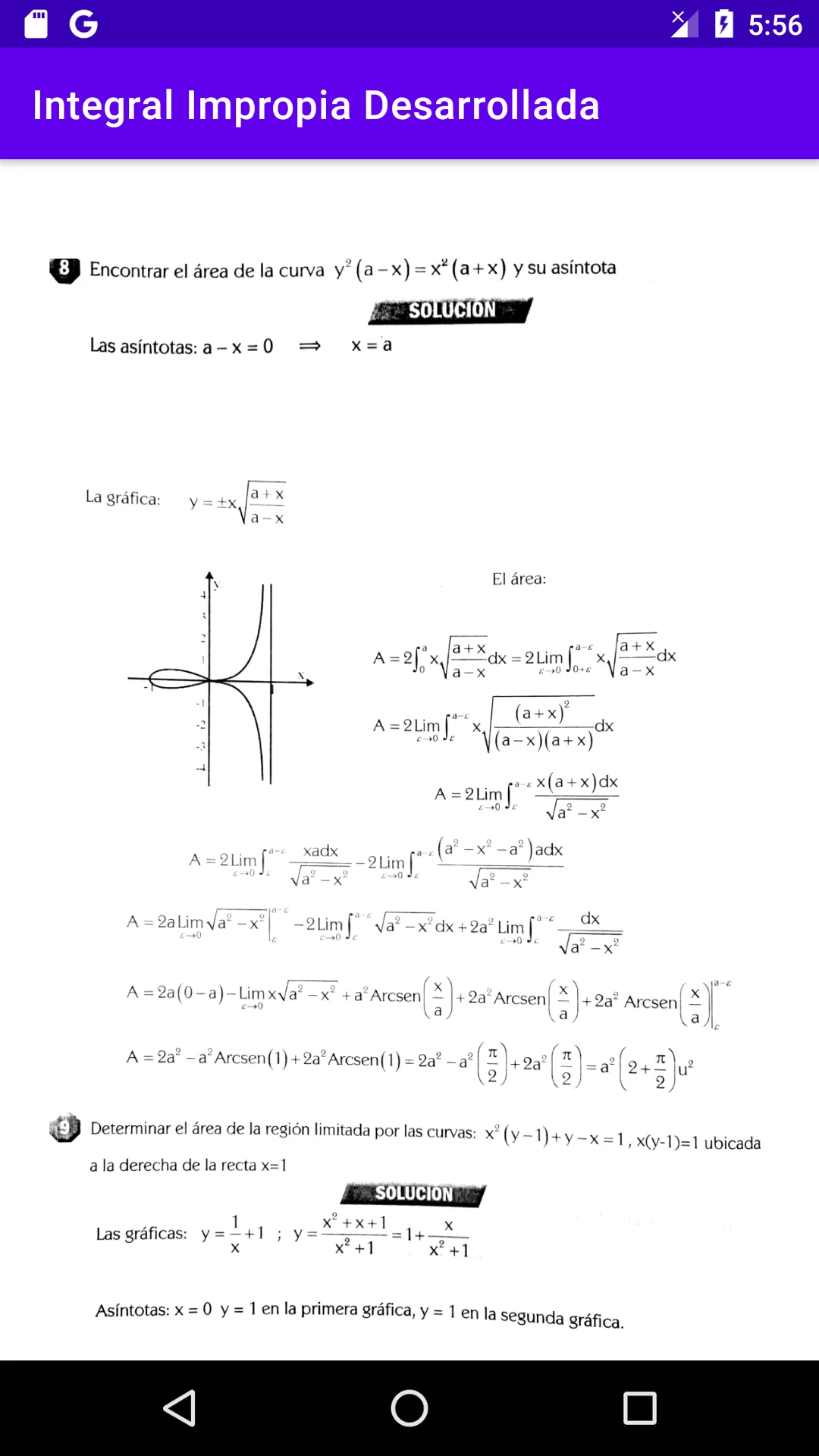 Integral Impropia Desarrollada | Indus Appstore | Screenshot