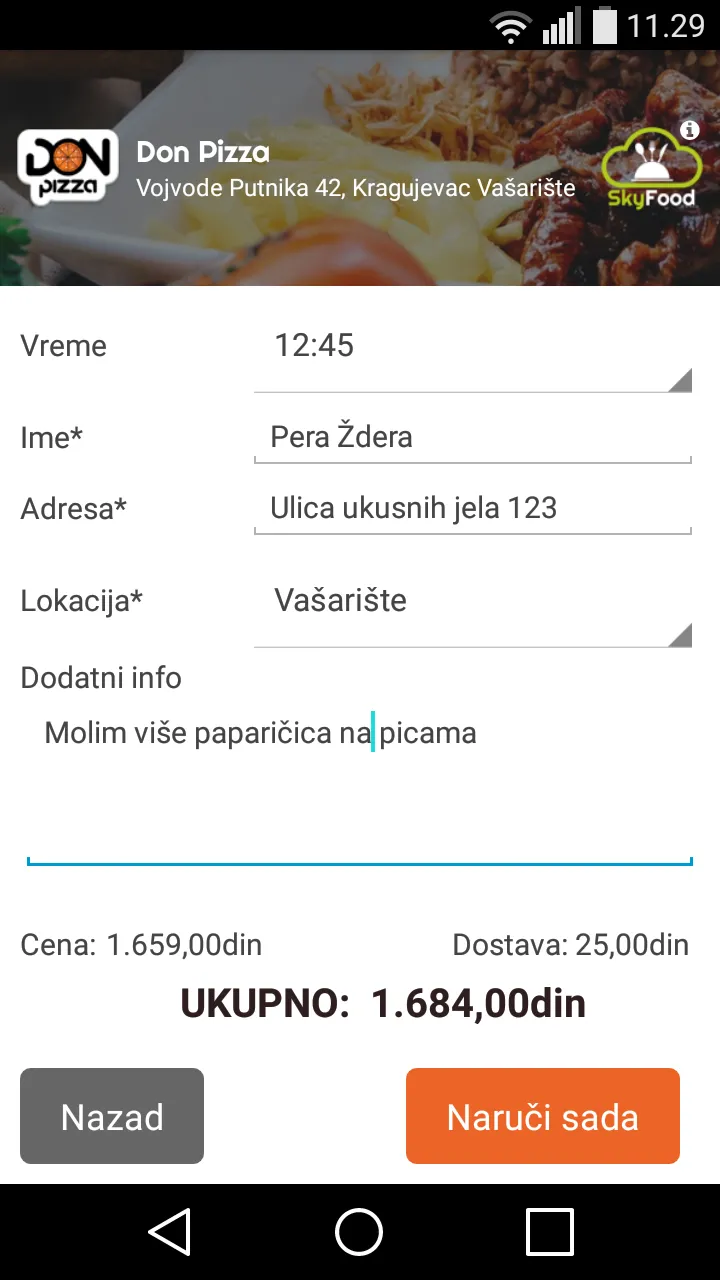 Don Pizza - Kragujevac, Srbija | Indus Appstore | Screenshot