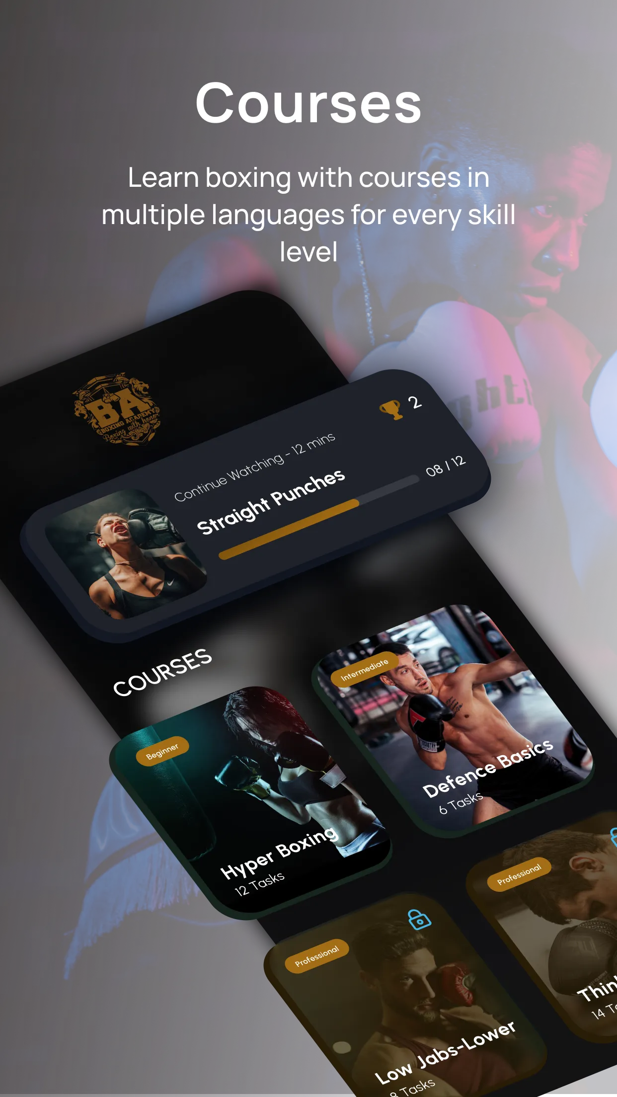 BoxingFam Home Boxing Workouts | Indus Appstore | Screenshot