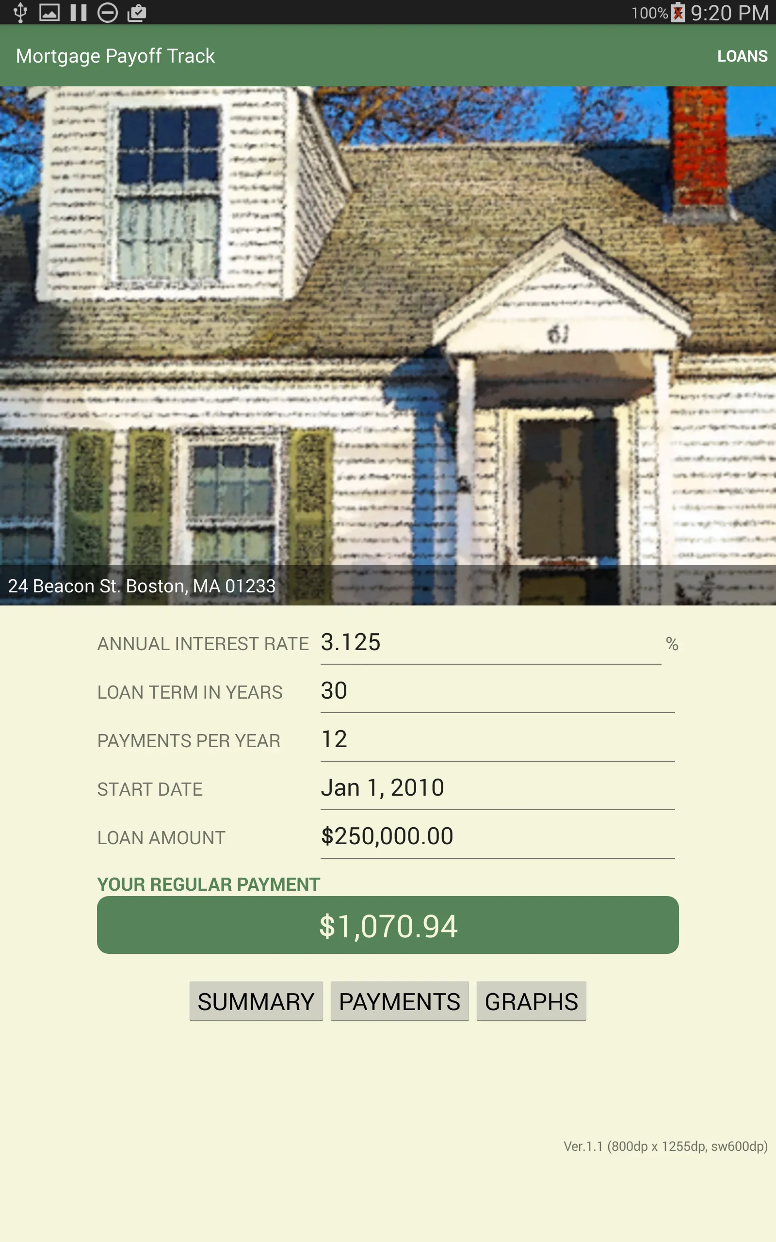 Mortgage Payoff Track | Indus Appstore | Screenshot