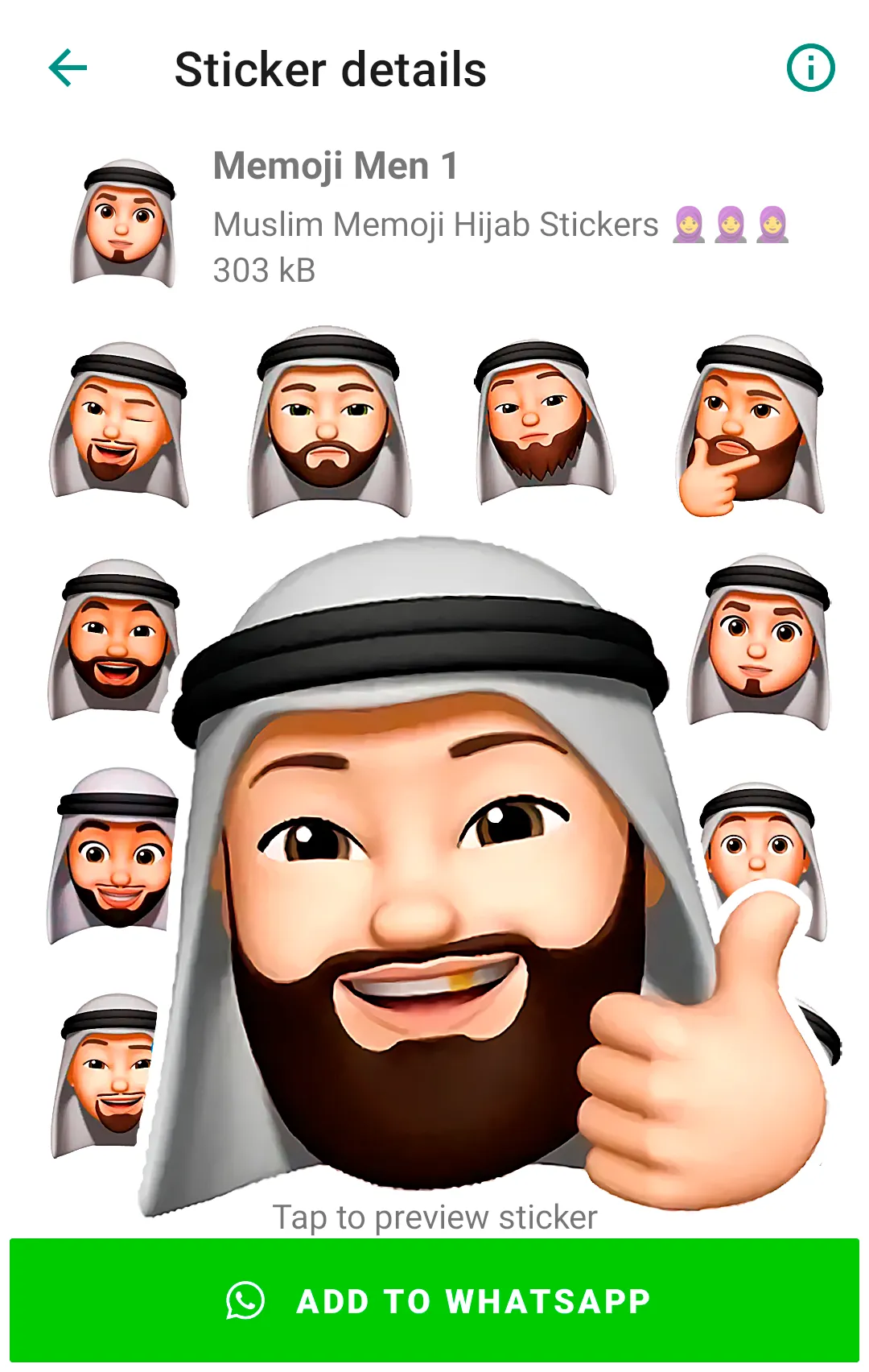 Memoji Islamic Muslim Stickers | Indus Appstore | Screenshot