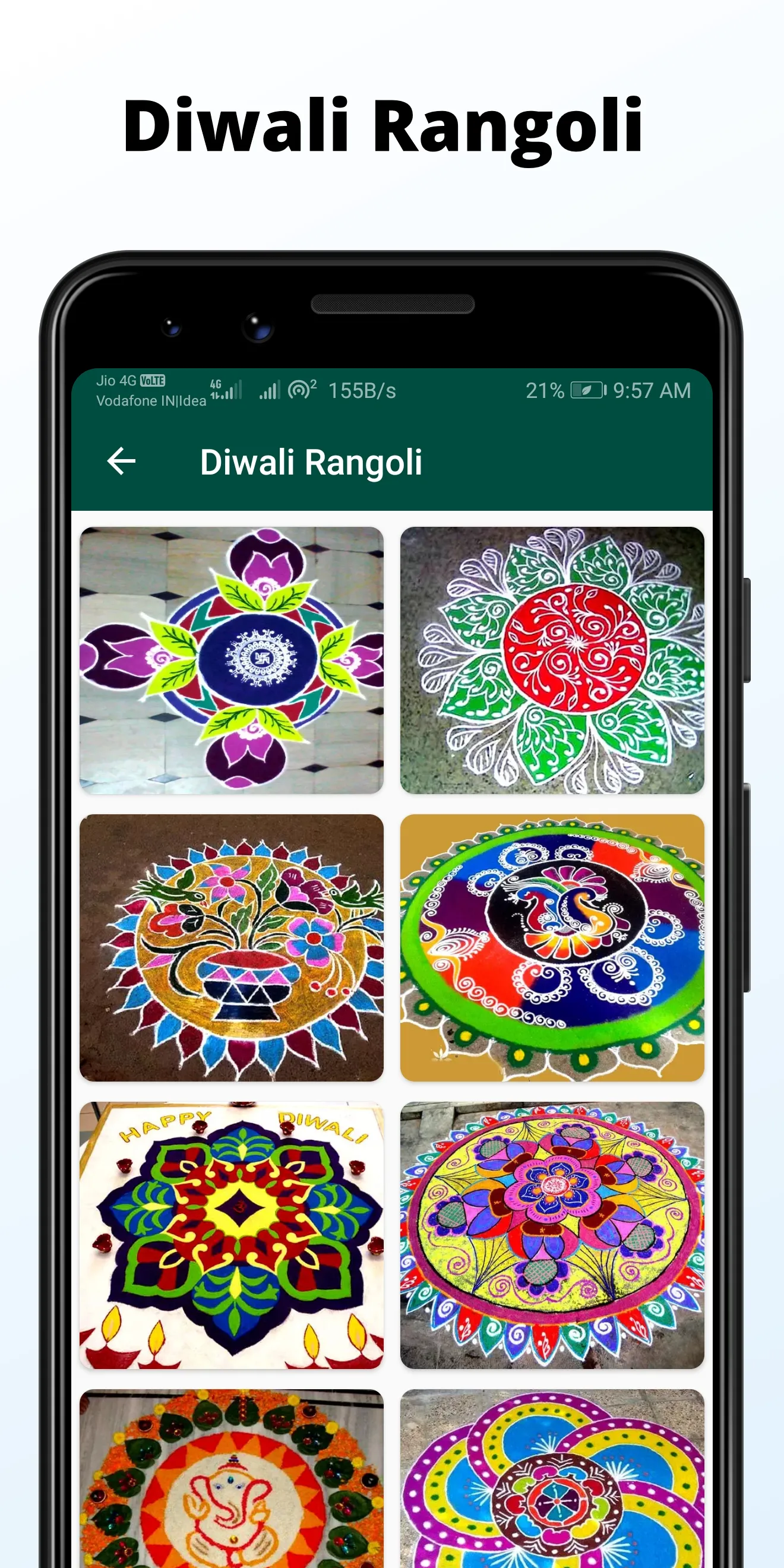 10000+ Latest Rangoli Designs | Indus Appstore | Screenshot