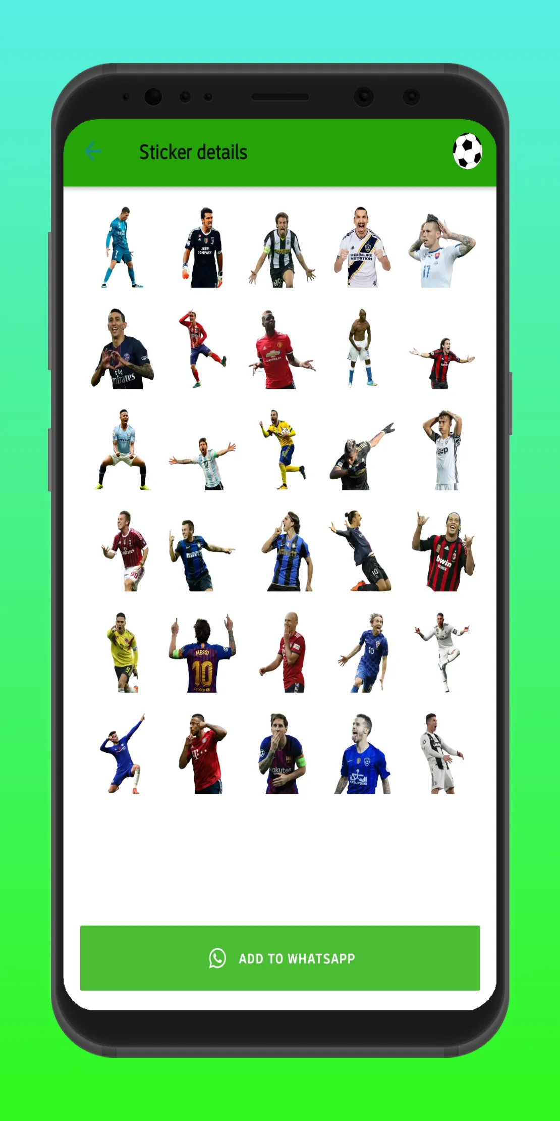 Football Stickers - WASticker | Indus Appstore | Screenshot