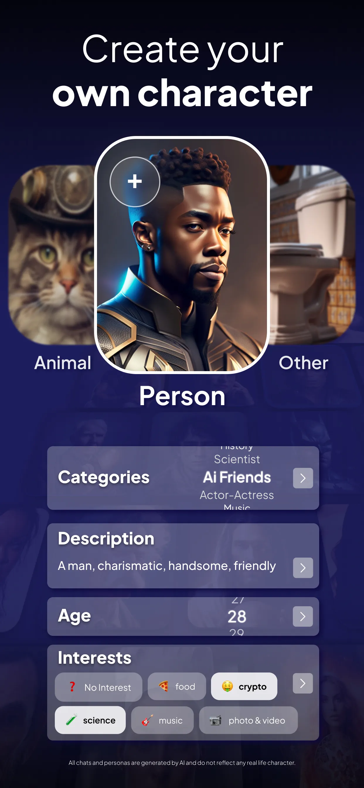 Charsis: AI Character Chat | Indus Appstore | Screenshot