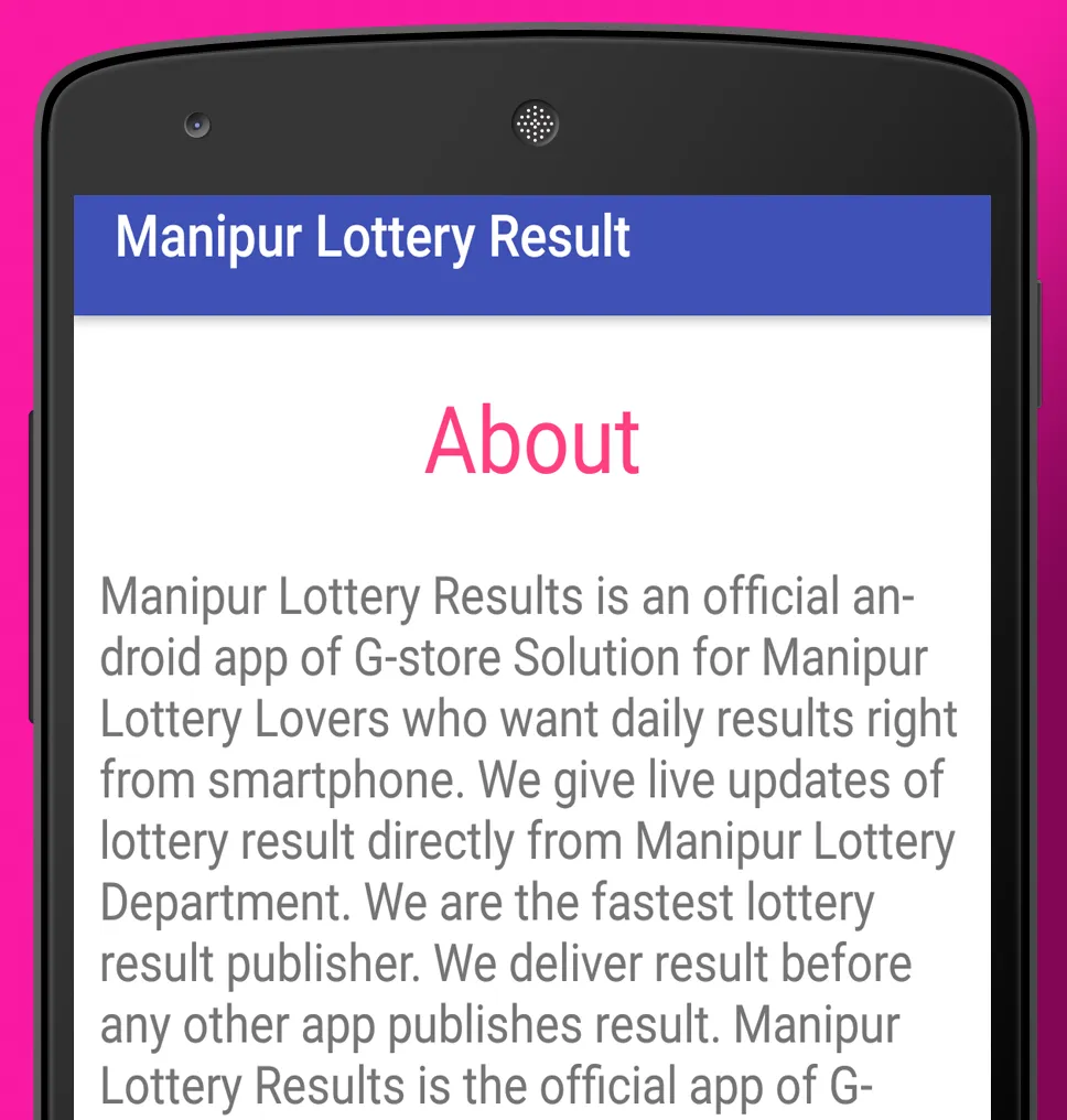 Manipur State Lottery Result | Indus Appstore | Screenshot