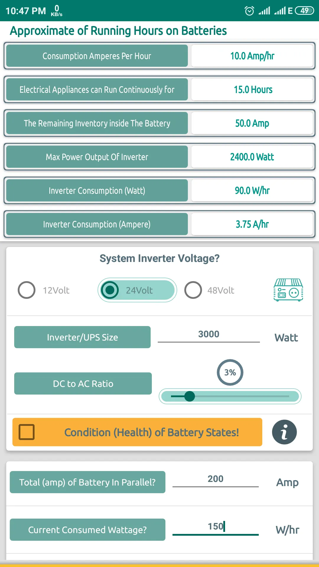 SolarCT - Solar PV Calculator | Indus Appstore | Screenshot