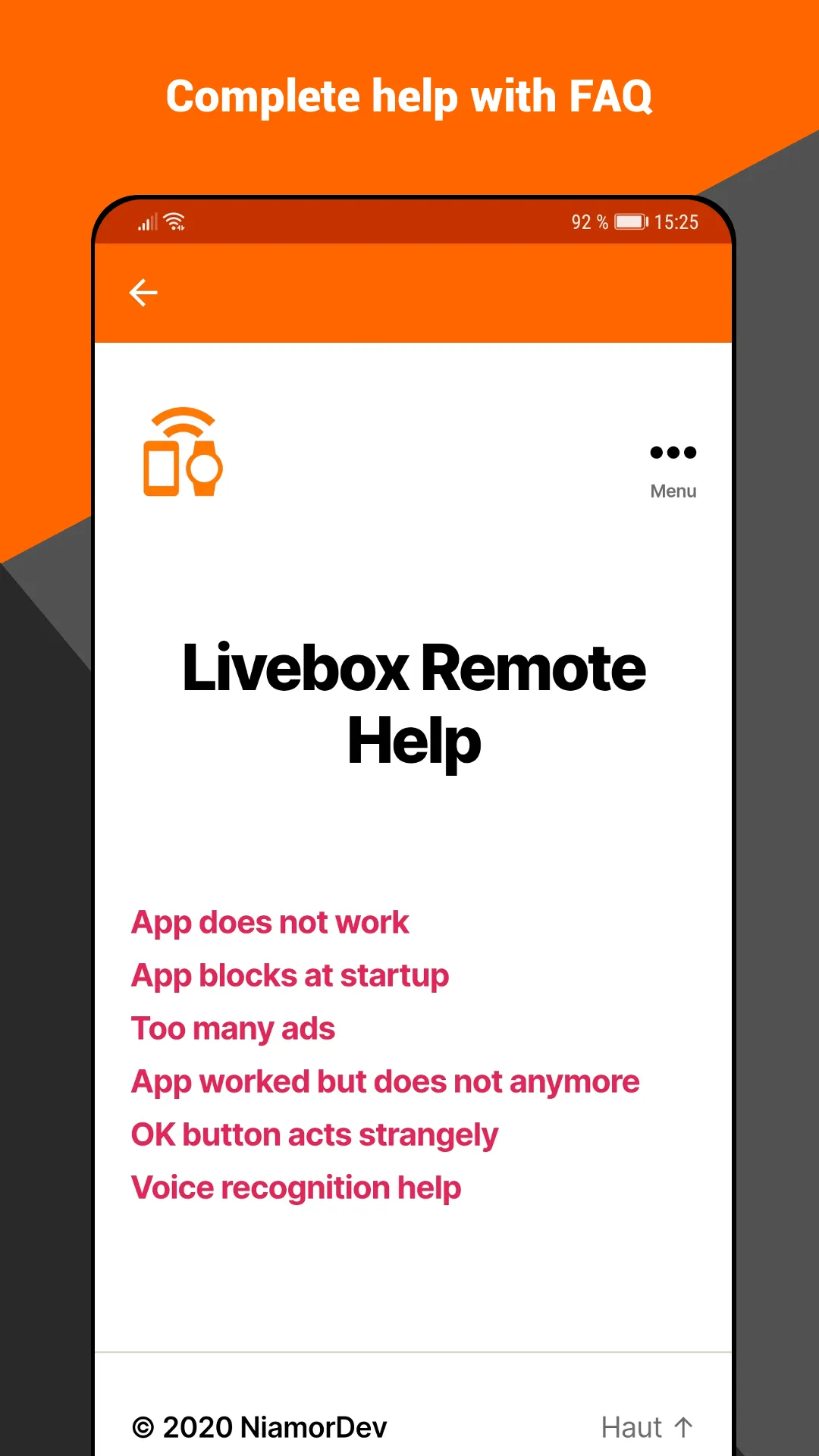 Remote compatible Livebox | Indus Appstore | Screenshot