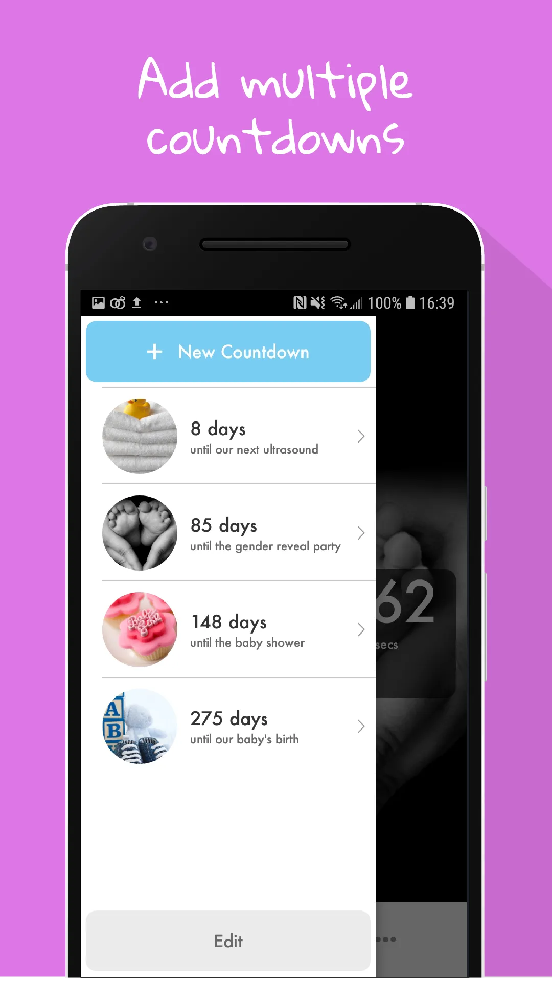 Baby Countdown Widget | Indus Appstore | Screenshot