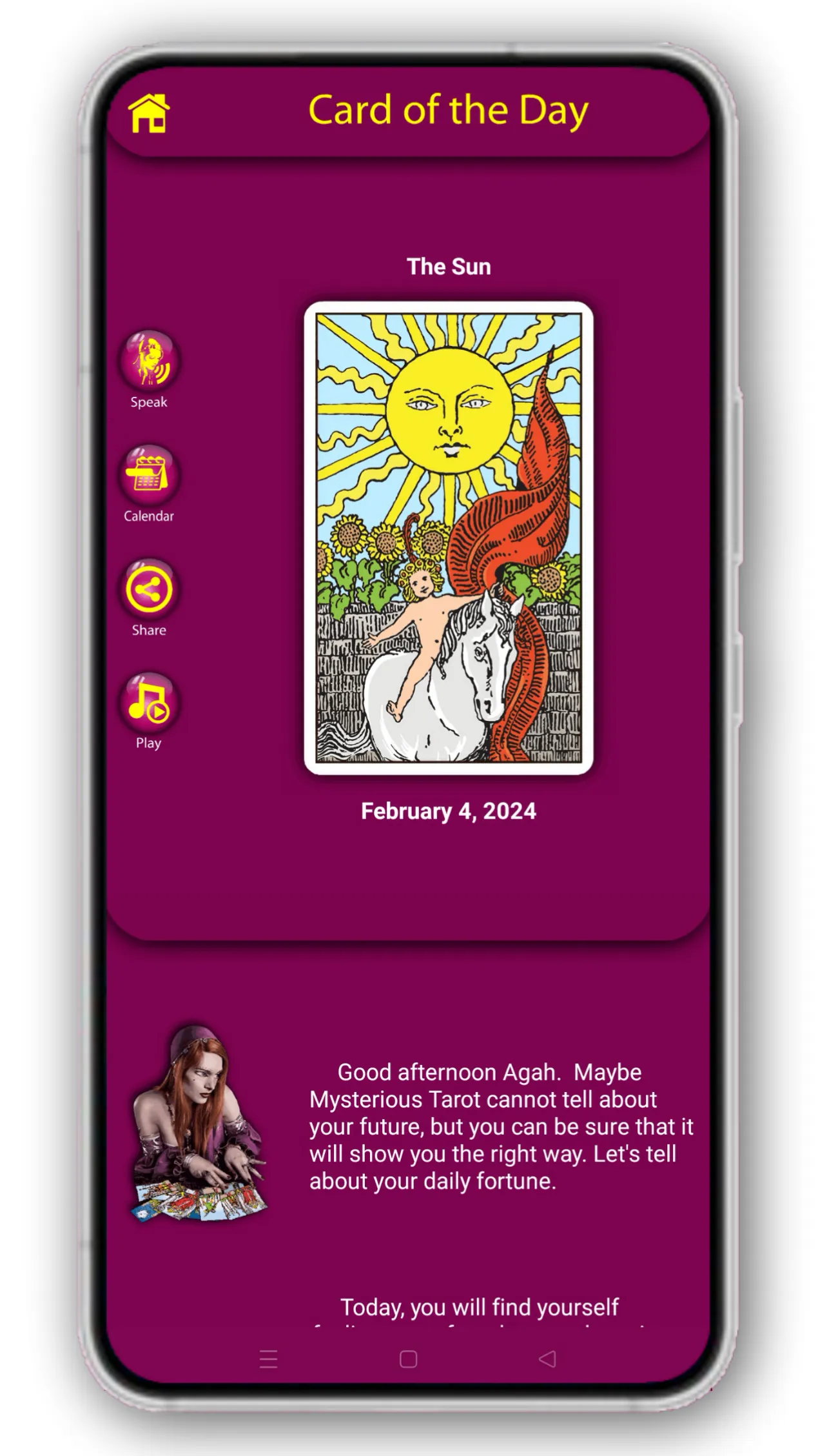 Mysterious Tarot | Indus Appstore | Screenshot