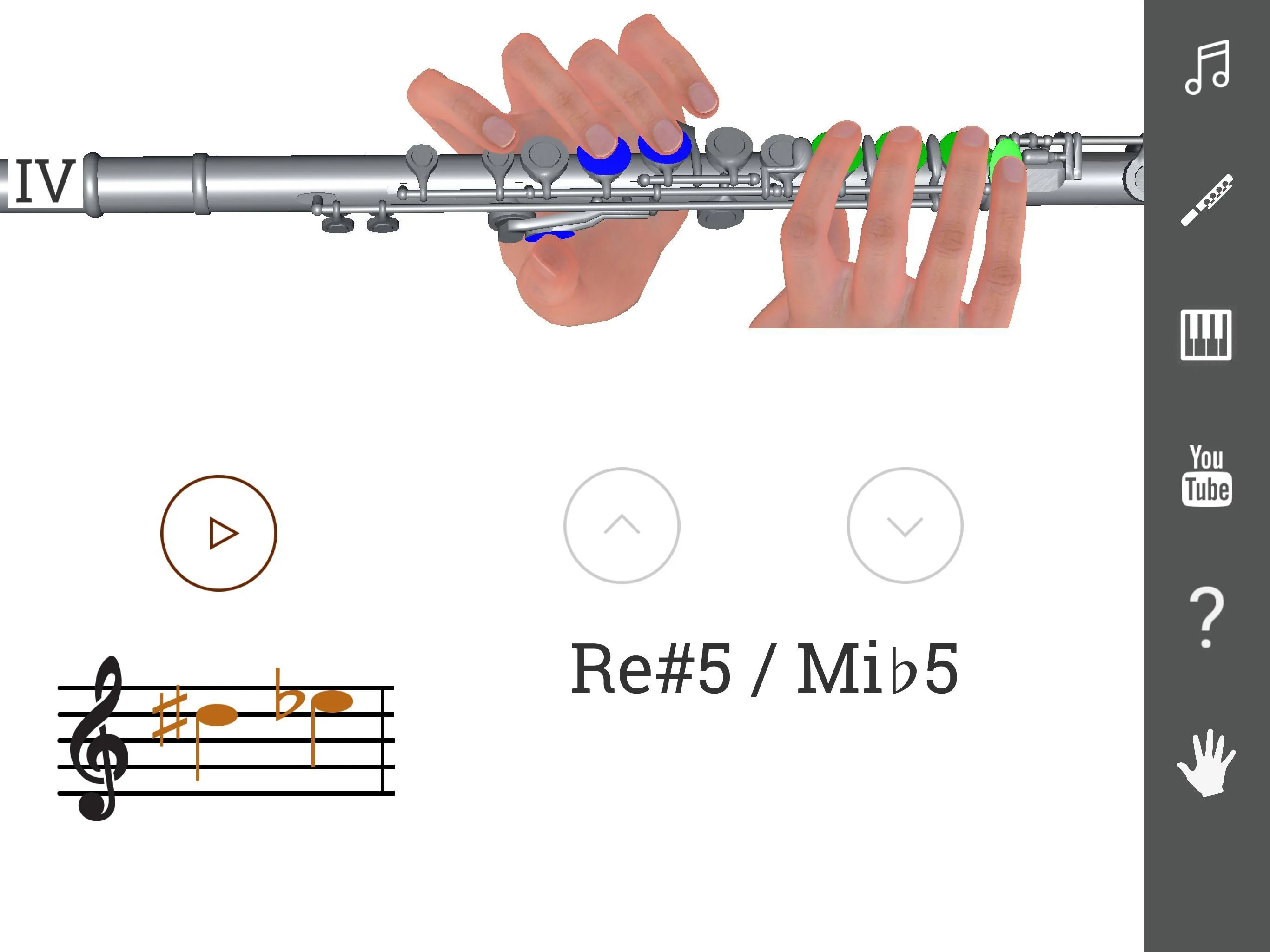 3D Flute Fingering Chart | Indus Appstore | Screenshot