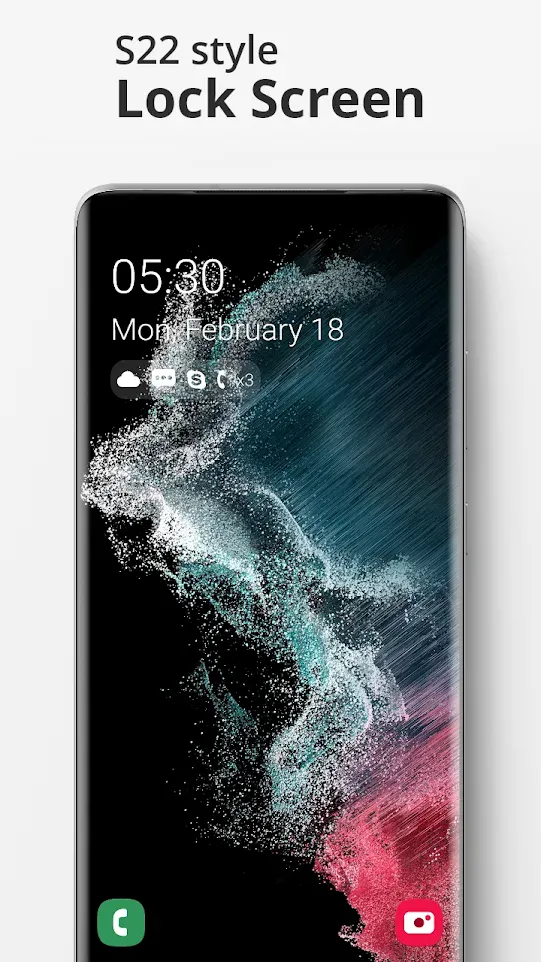 Lock Screen S22 Style | Indus Appstore | Screenshot