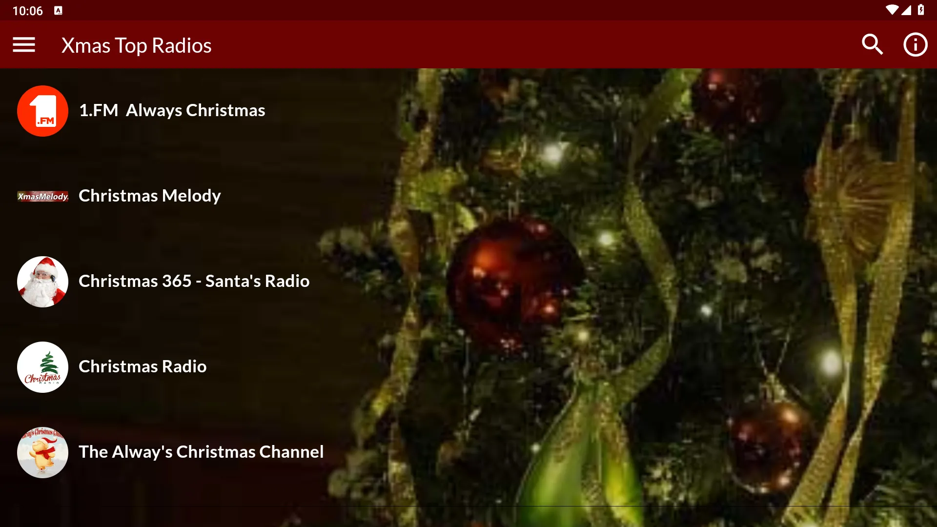 Xmas Live Radios-Christmas | Indus Appstore | Screenshot