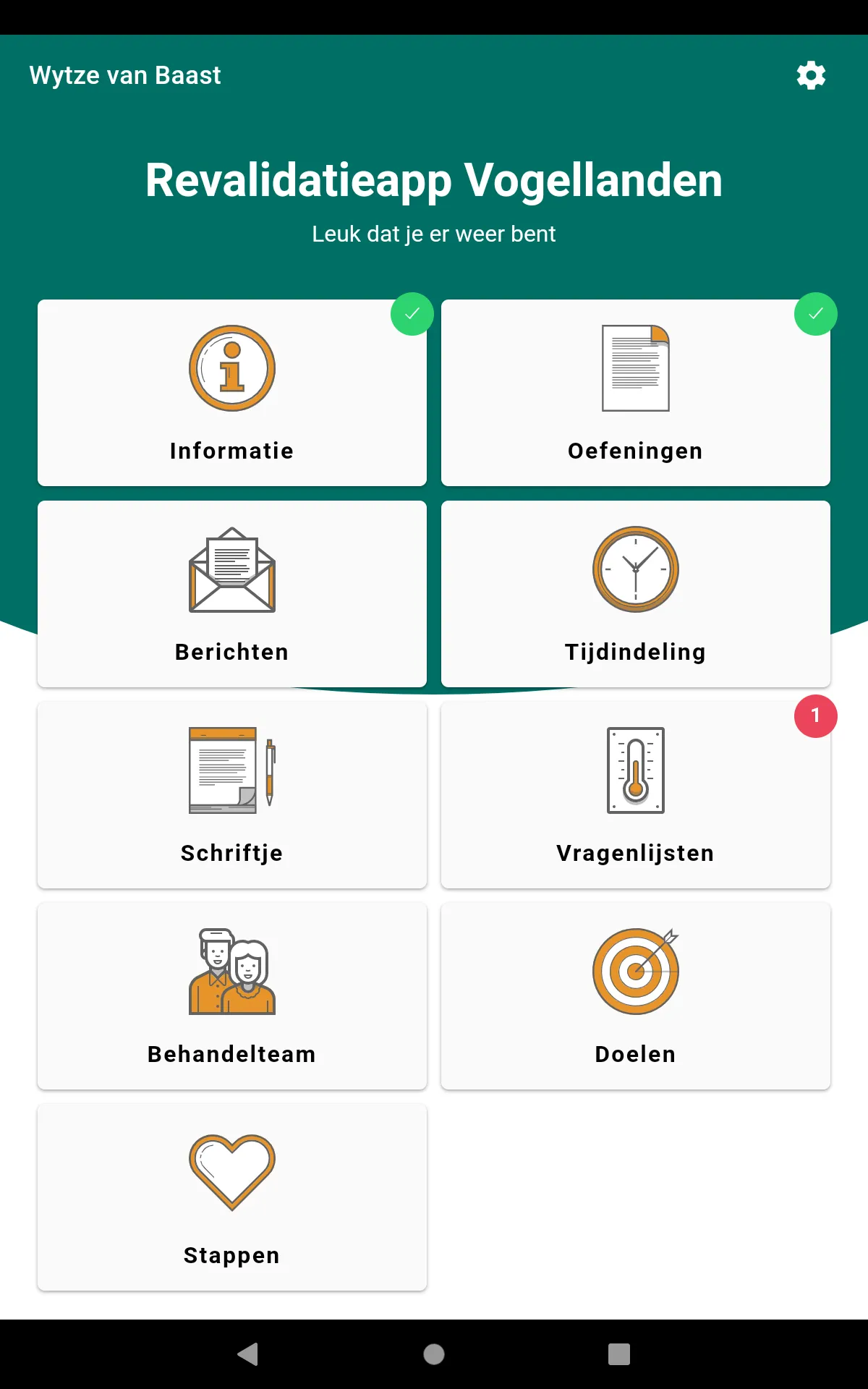 Revalidatie App Vogellanden | Indus Appstore | Screenshot