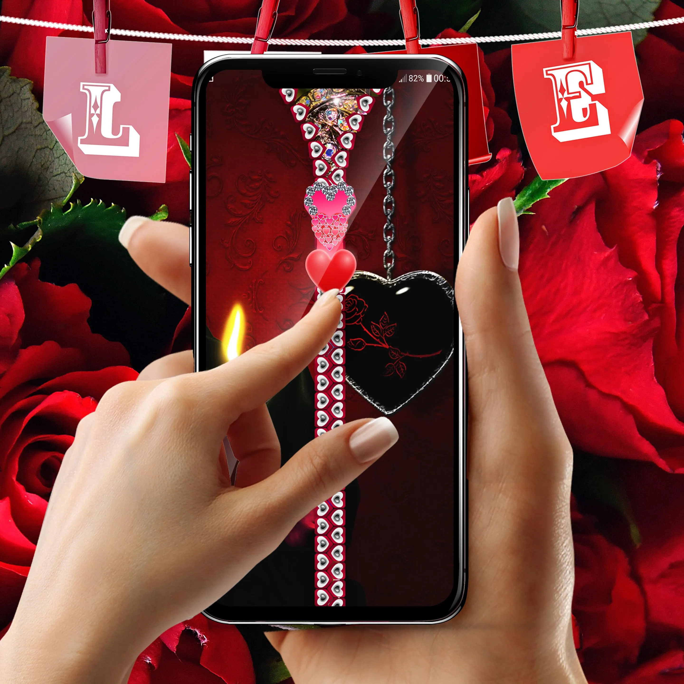 Valentines day zipper locker | Indus Appstore | Screenshot