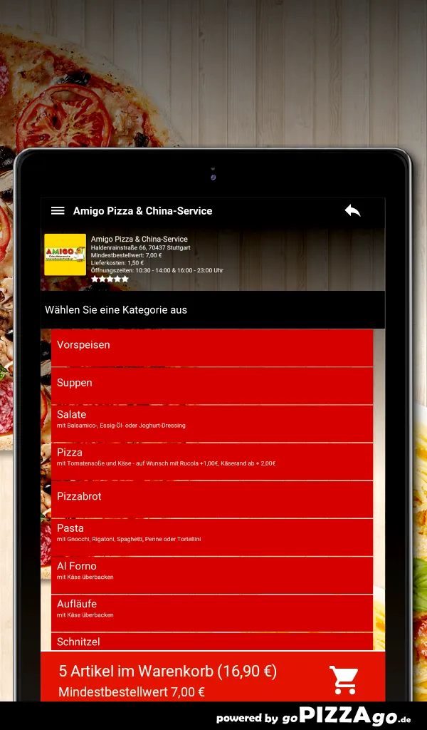 Amigo Pizza - China-Service St | Indus Appstore | Screenshot