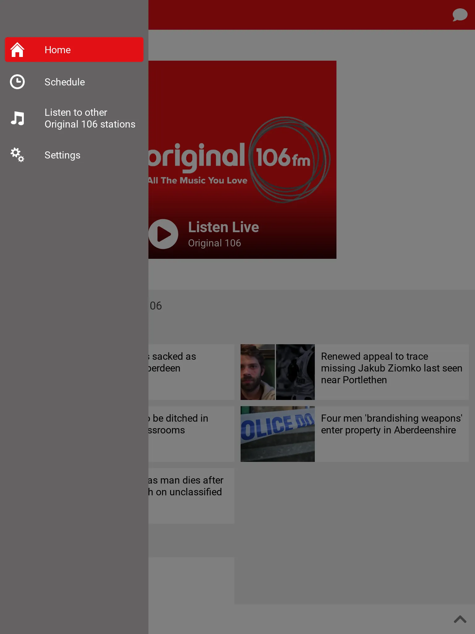 Original 106 FM | Indus Appstore | Screenshot