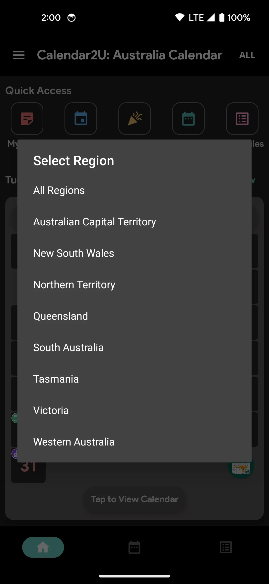 Australia Calendar | Indus Appstore | Screenshot