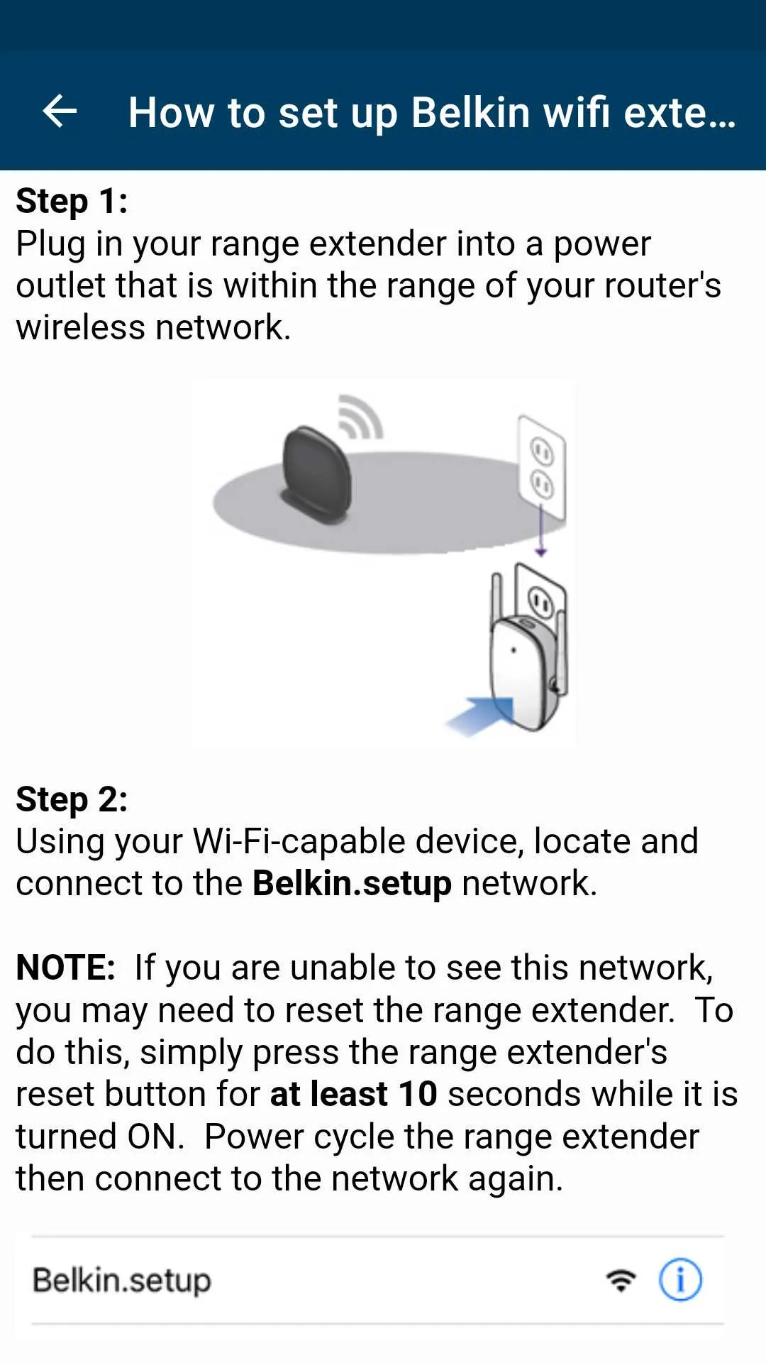 Belkin Router Setup Guide | Indus Appstore | Screenshot