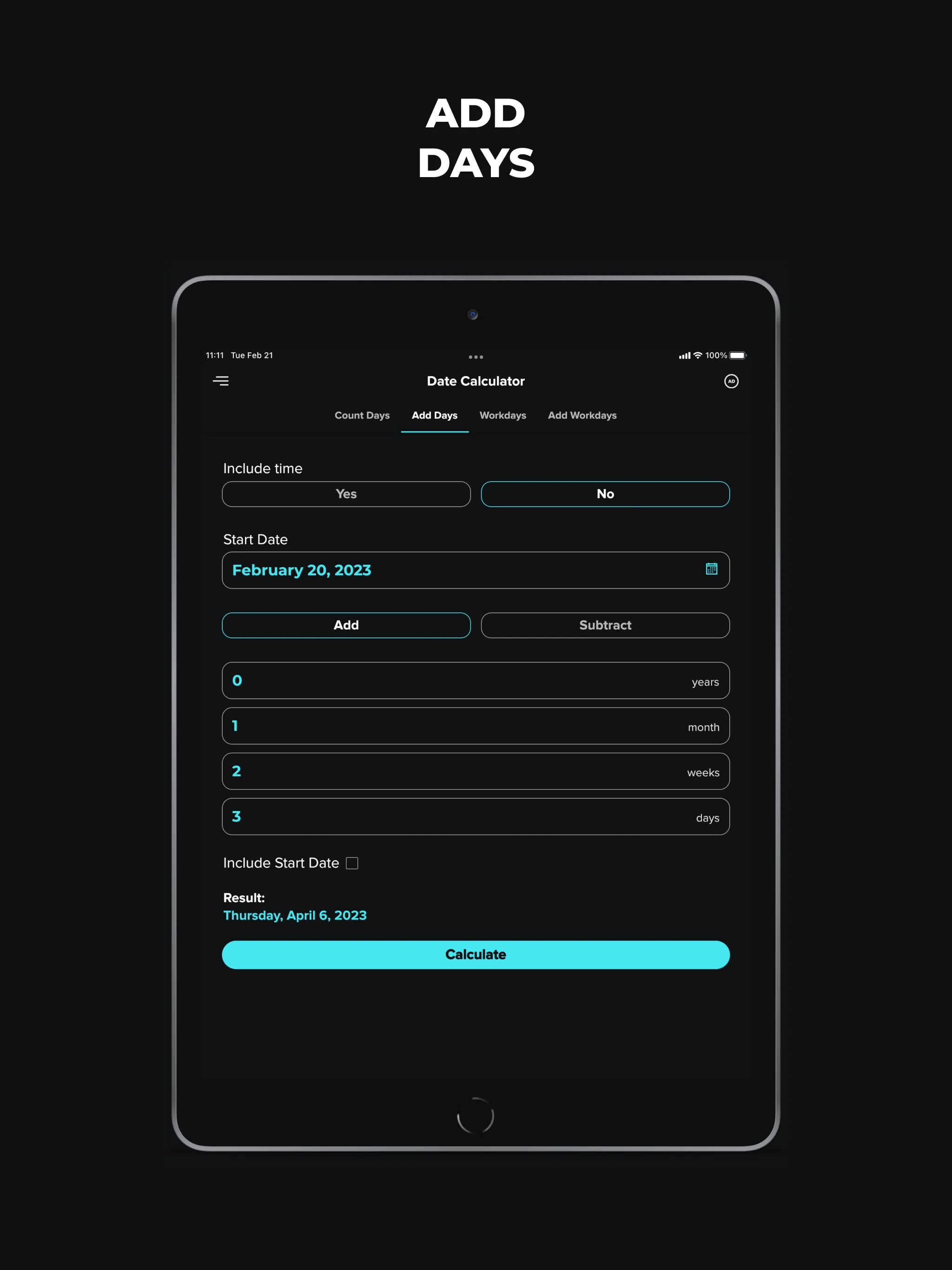 Date & Time Calculator | Indus Appstore | Screenshot