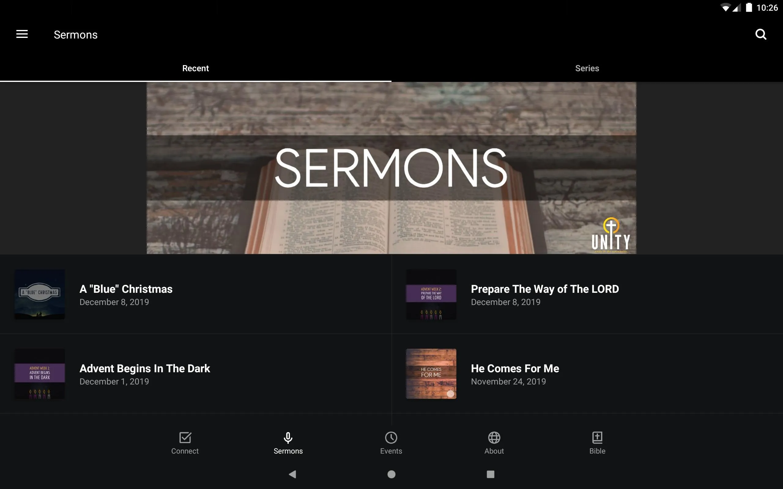 Unity Baptist Church - GC | Indus Appstore | Screenshot