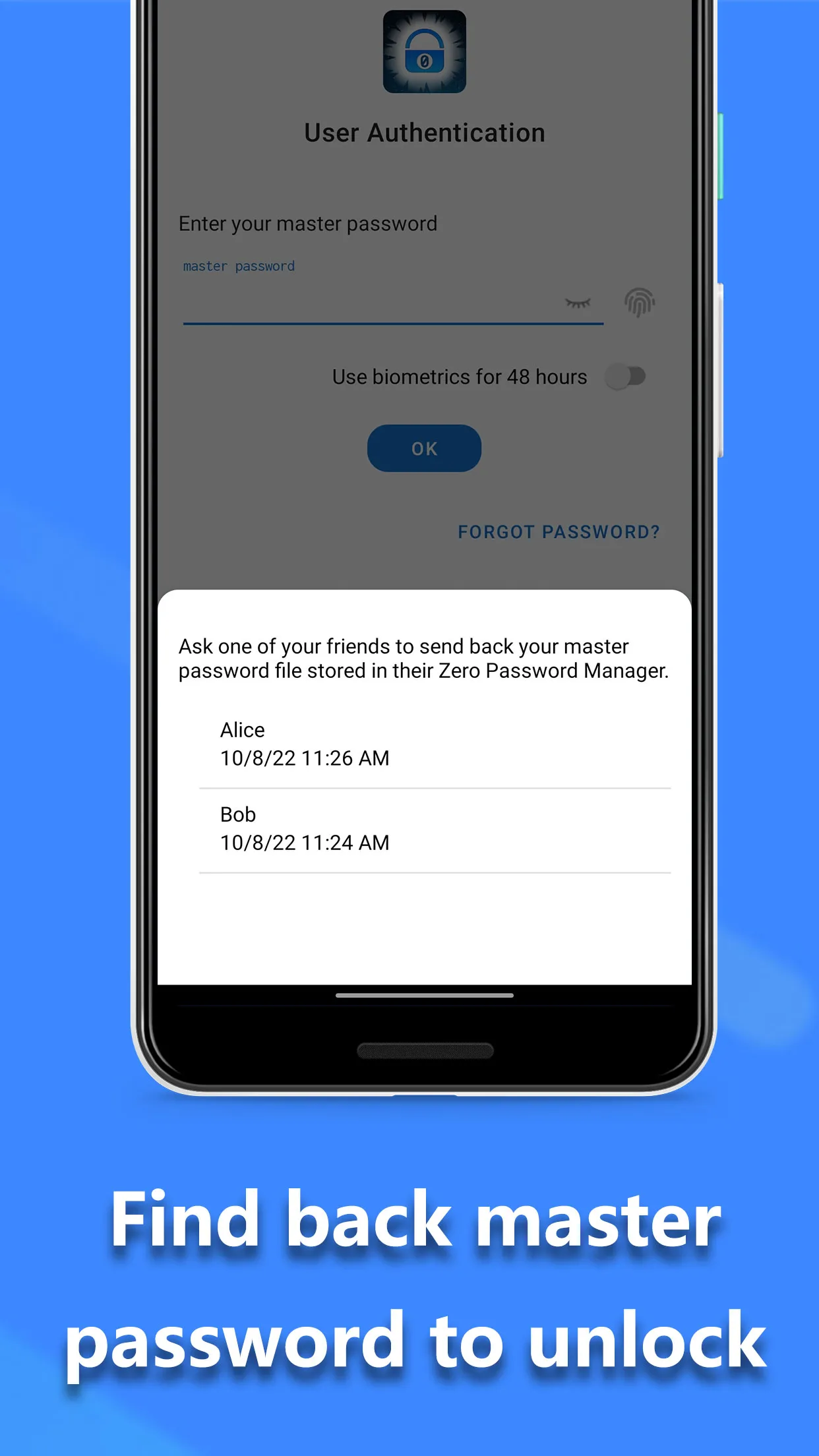 Offline password manager: Zero | Indus Appstore | Screenshot