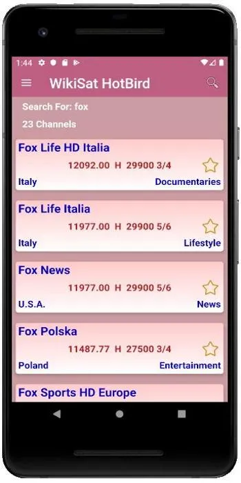 Hotbird Satellite Channels Fre | Indus Appstore | Screenshot